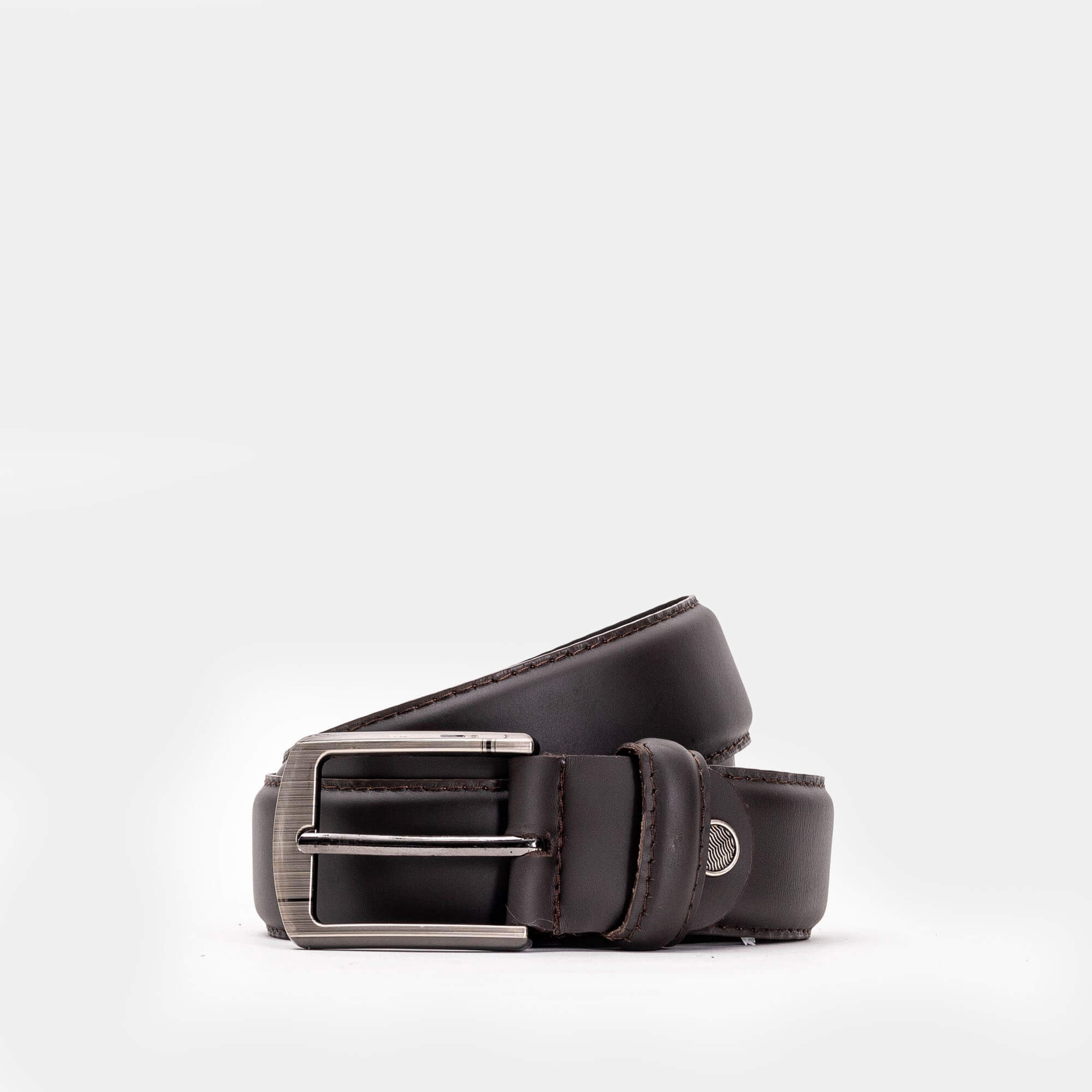 Volzak 002 Ceinture classique en cuir Marron