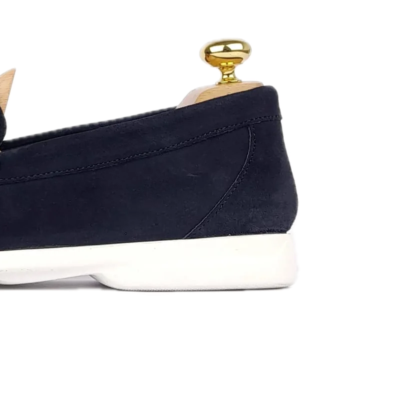 Volzak 011 Blue suede moccasin