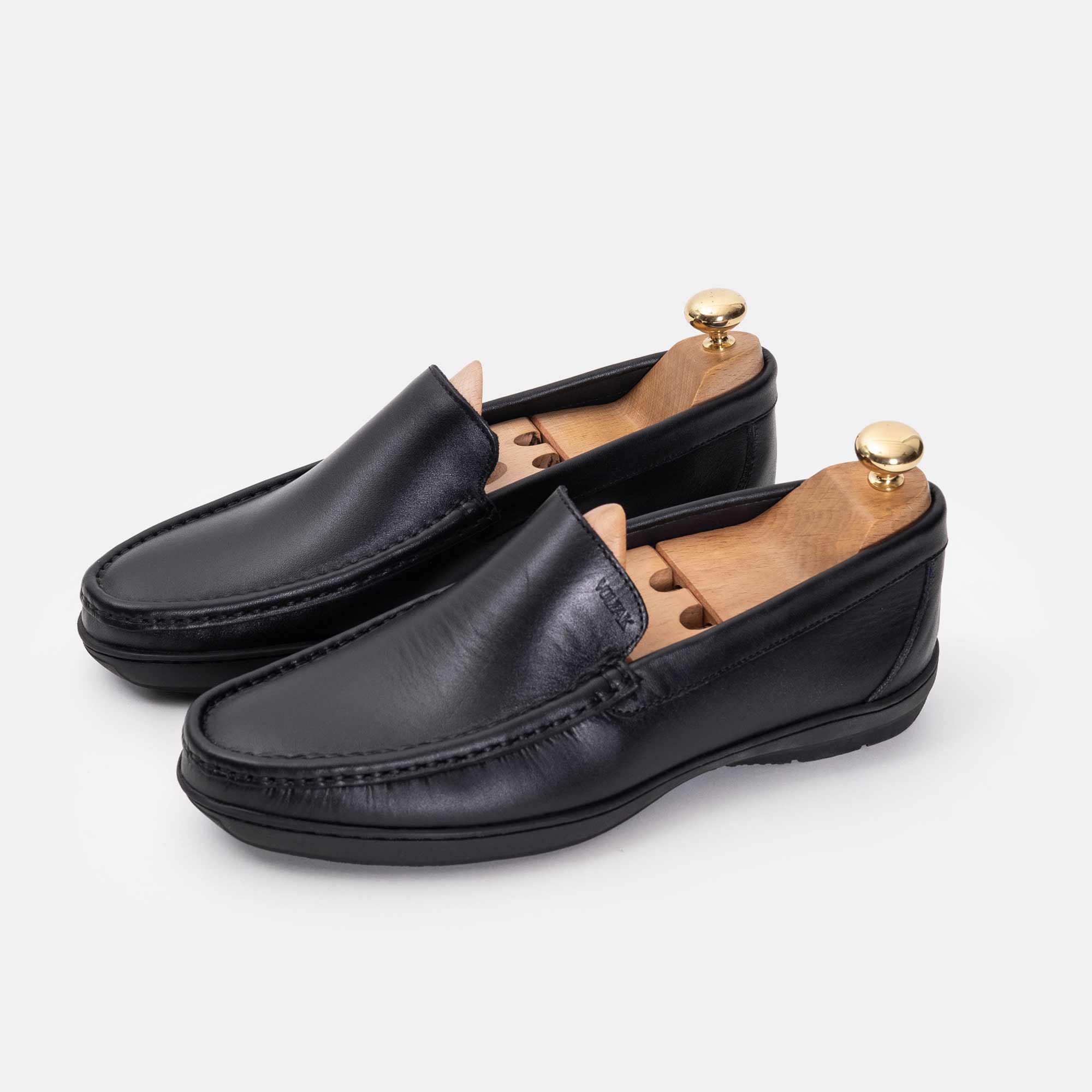 Volzak 03 Mocassin en cuir Noir