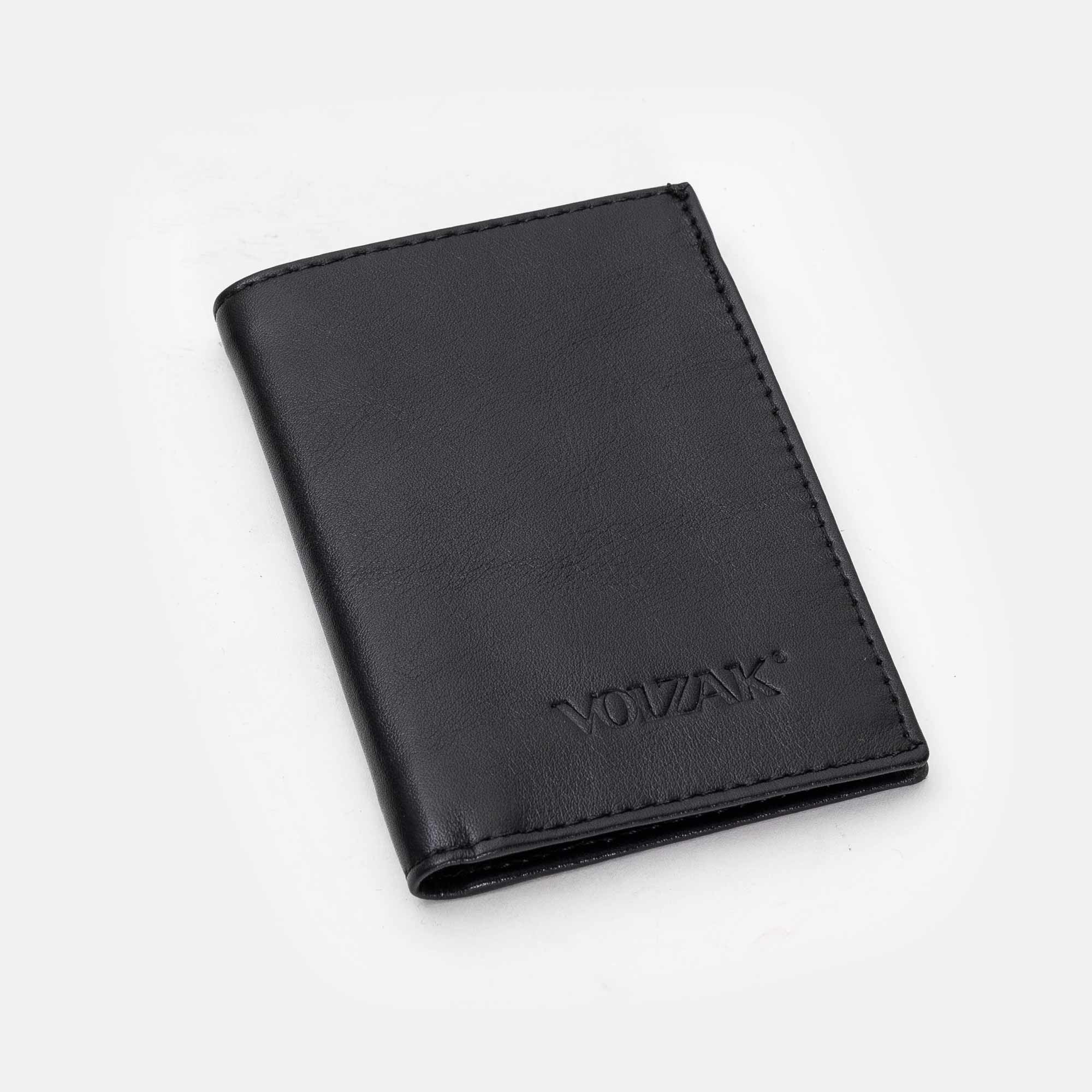 Volzak 082 Portefeuille En Cuir Noir