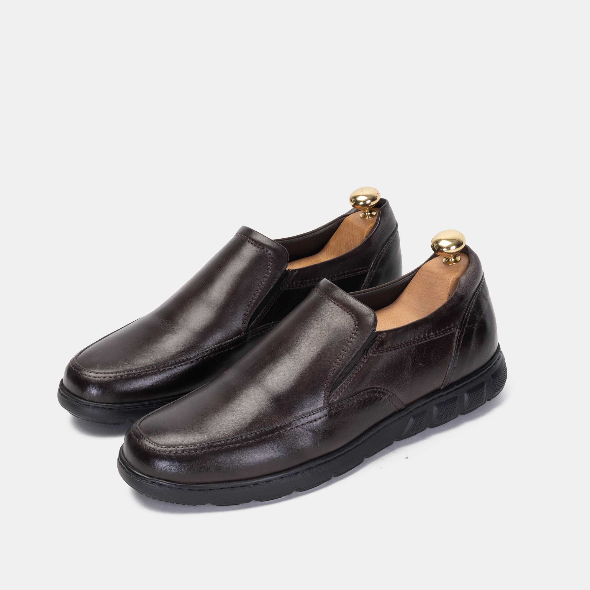 Volzak 3031 S Chaussure en cuir marron foncé
