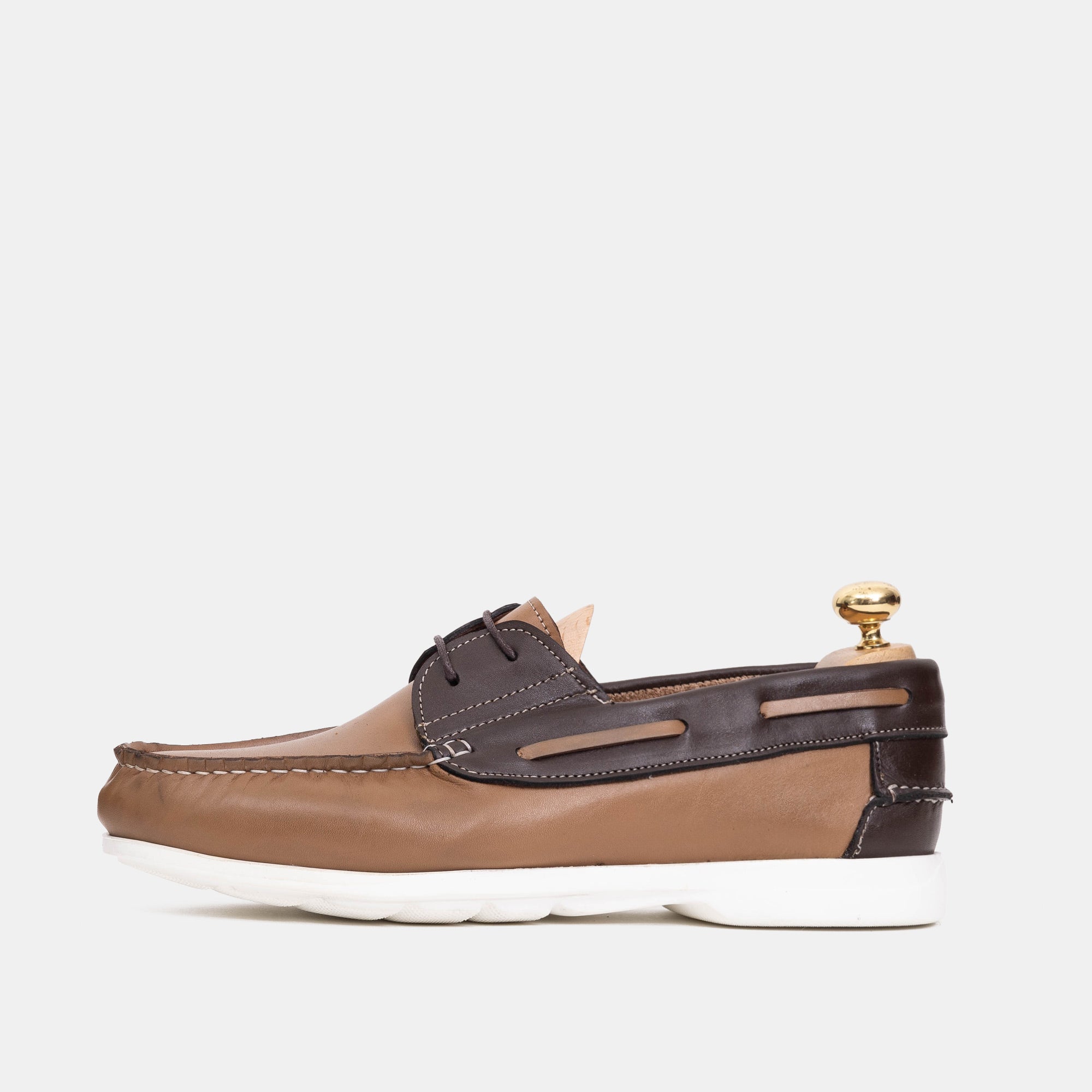 Volzak 102 Beige Leather Moccasin