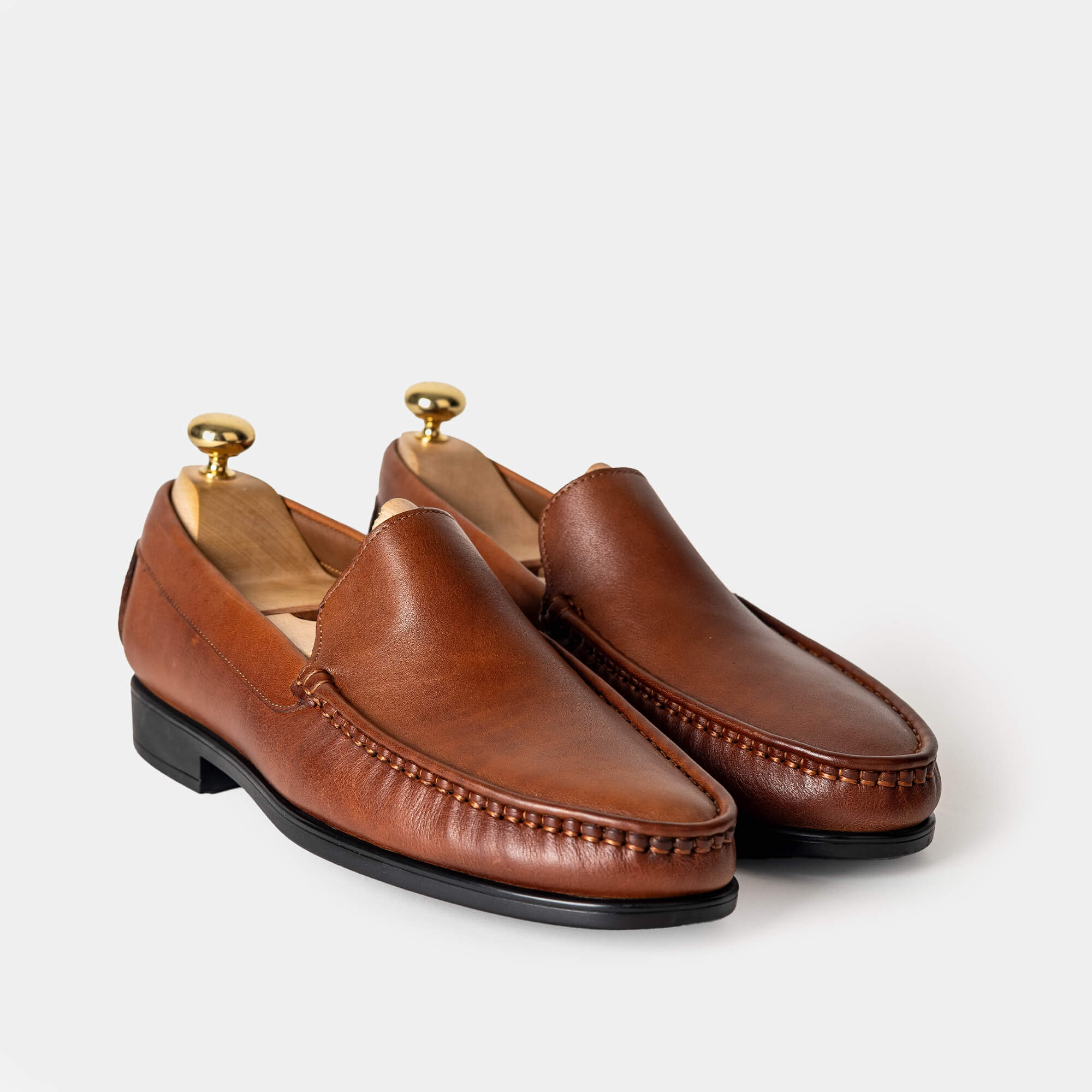 Volzak 111 Mocassin en cuir Camel