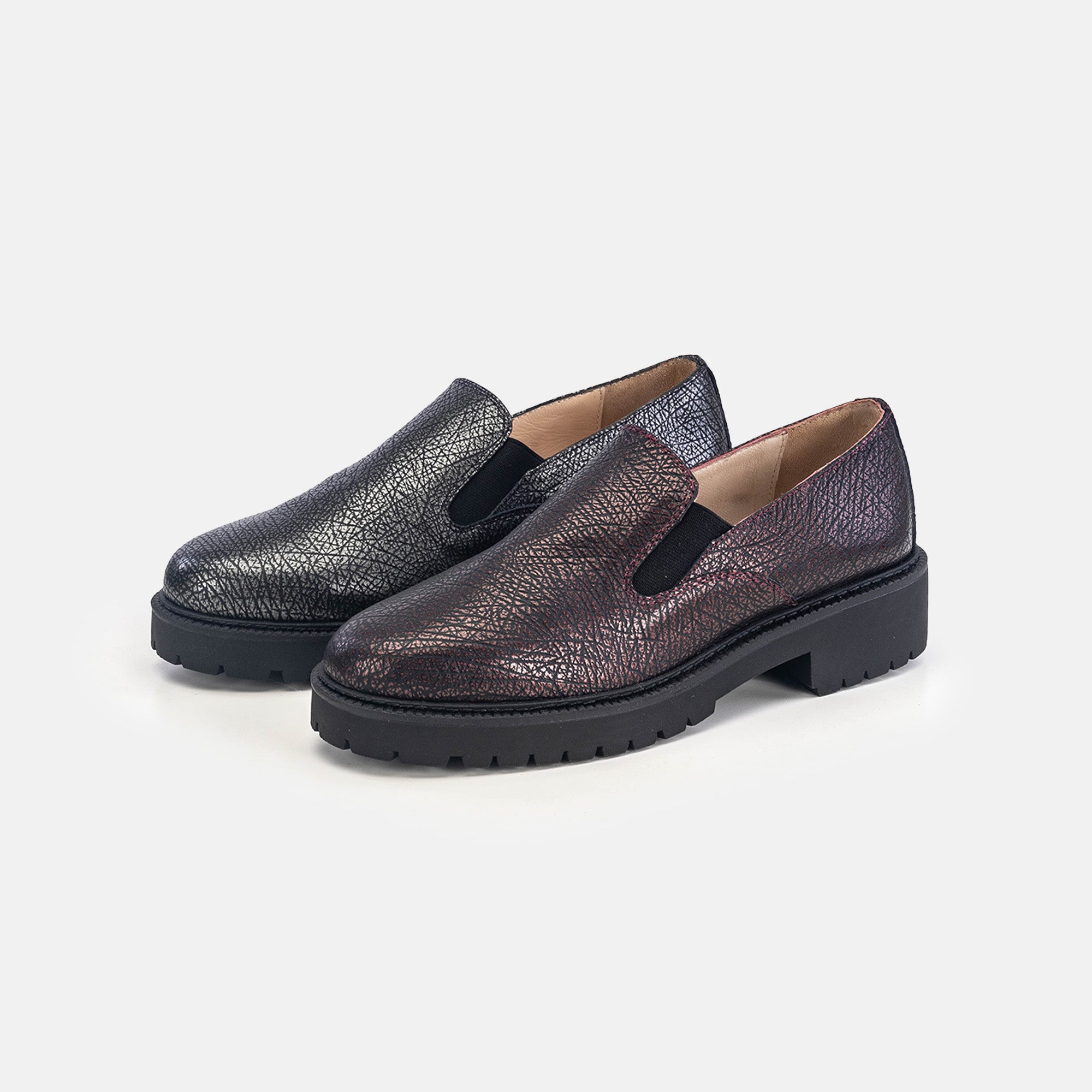 Volzak 118 Leather Shoe Black Bronze