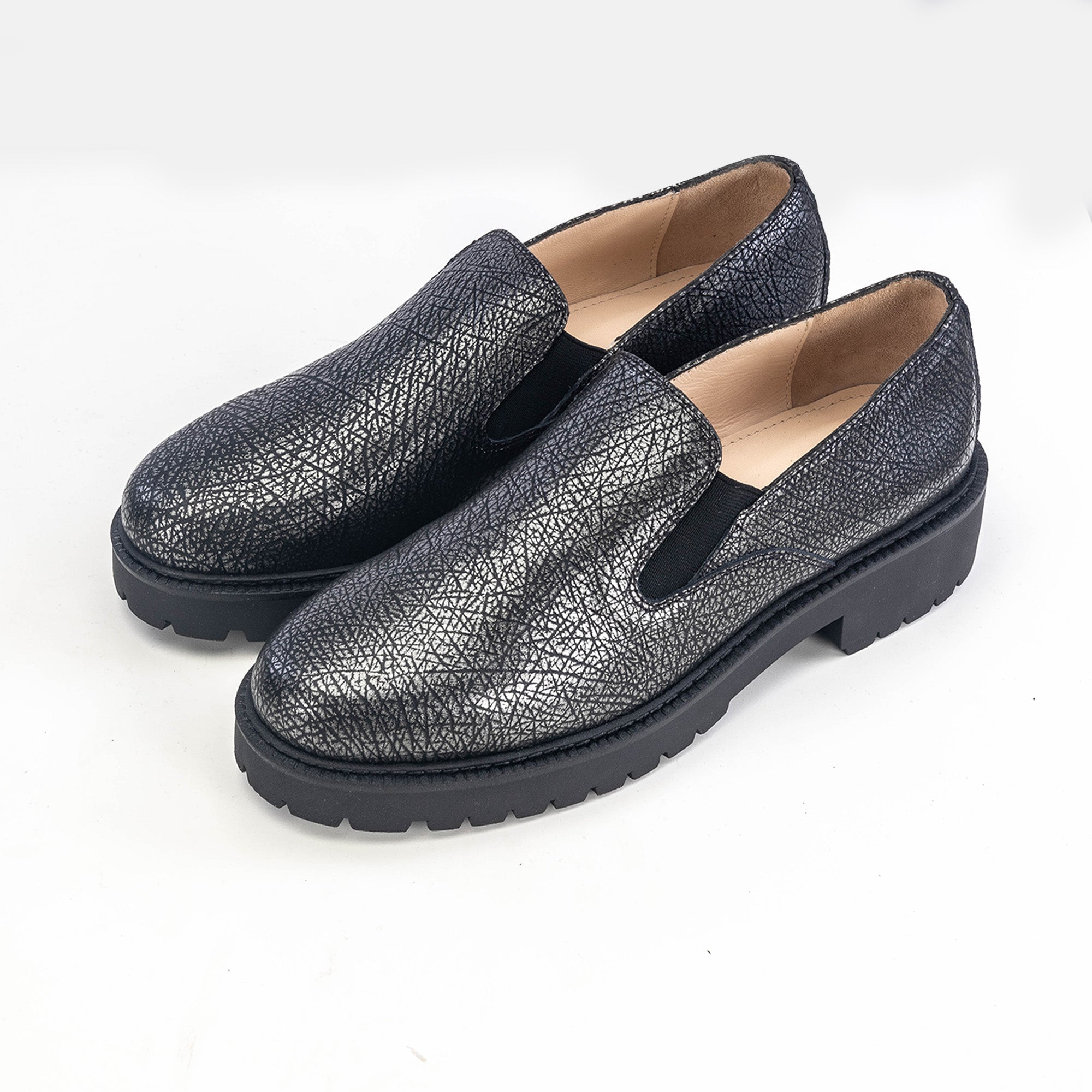 Volzak 118 Black Nickel Leather Shoe