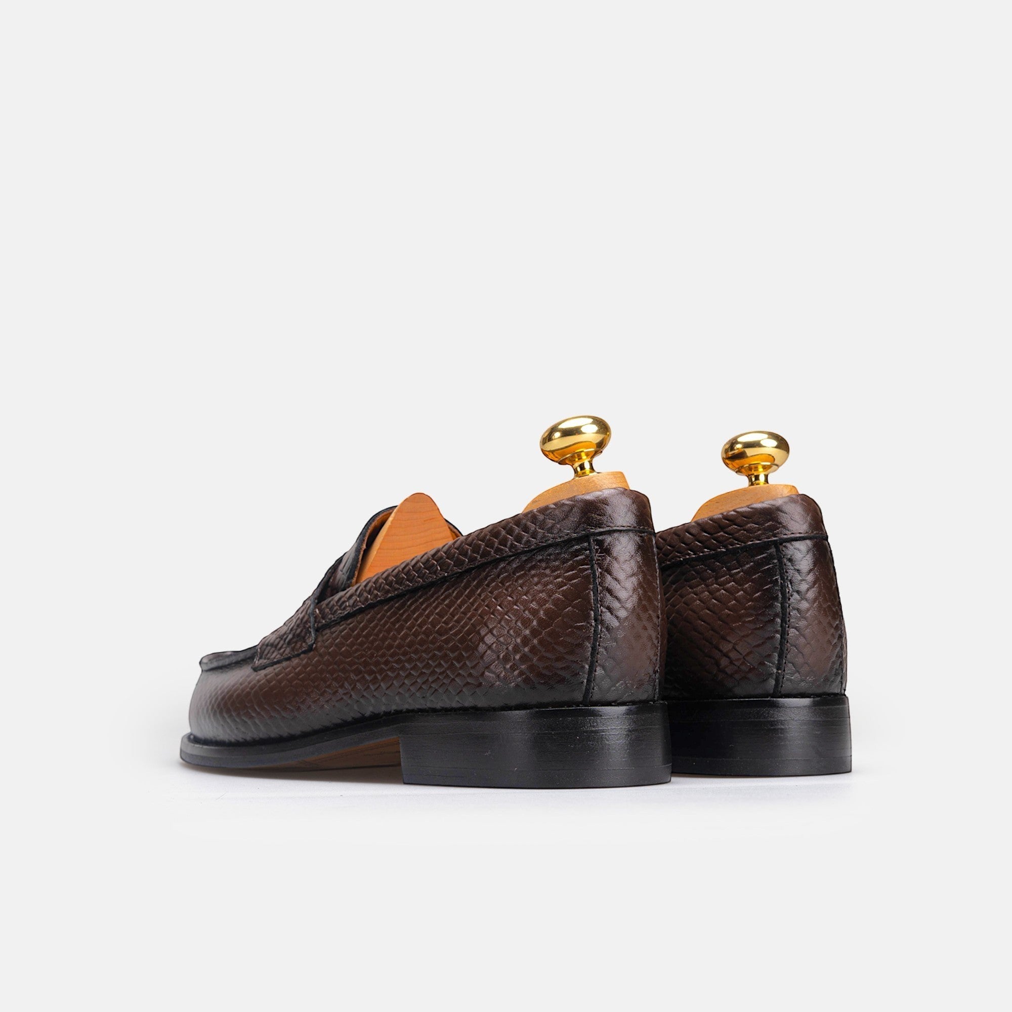 Volzak 5533 chaussure en cuir Marron Croco
