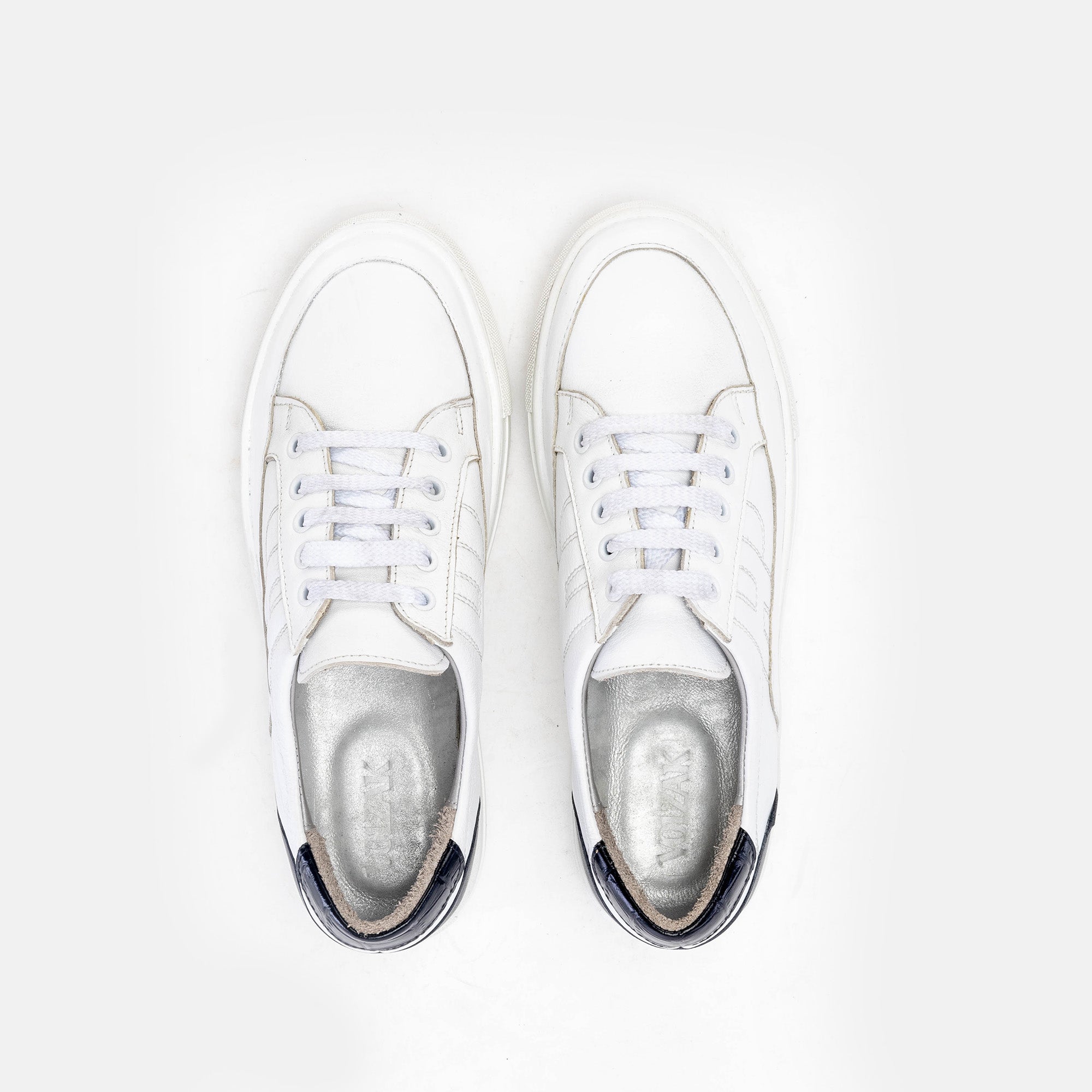 Volzak 151 White Leather Sneakers