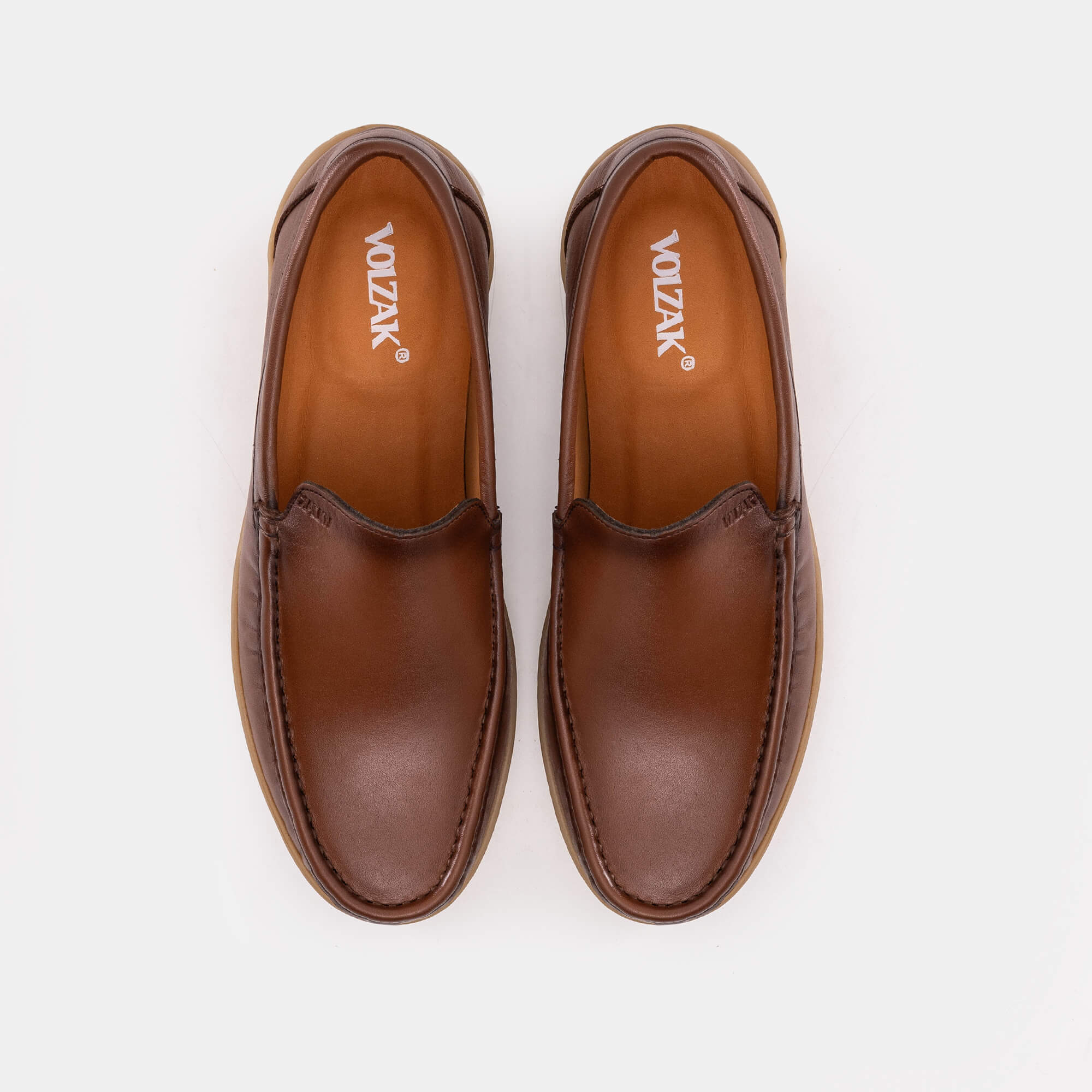 Volzak 03 Mocassin en cuir Camel
