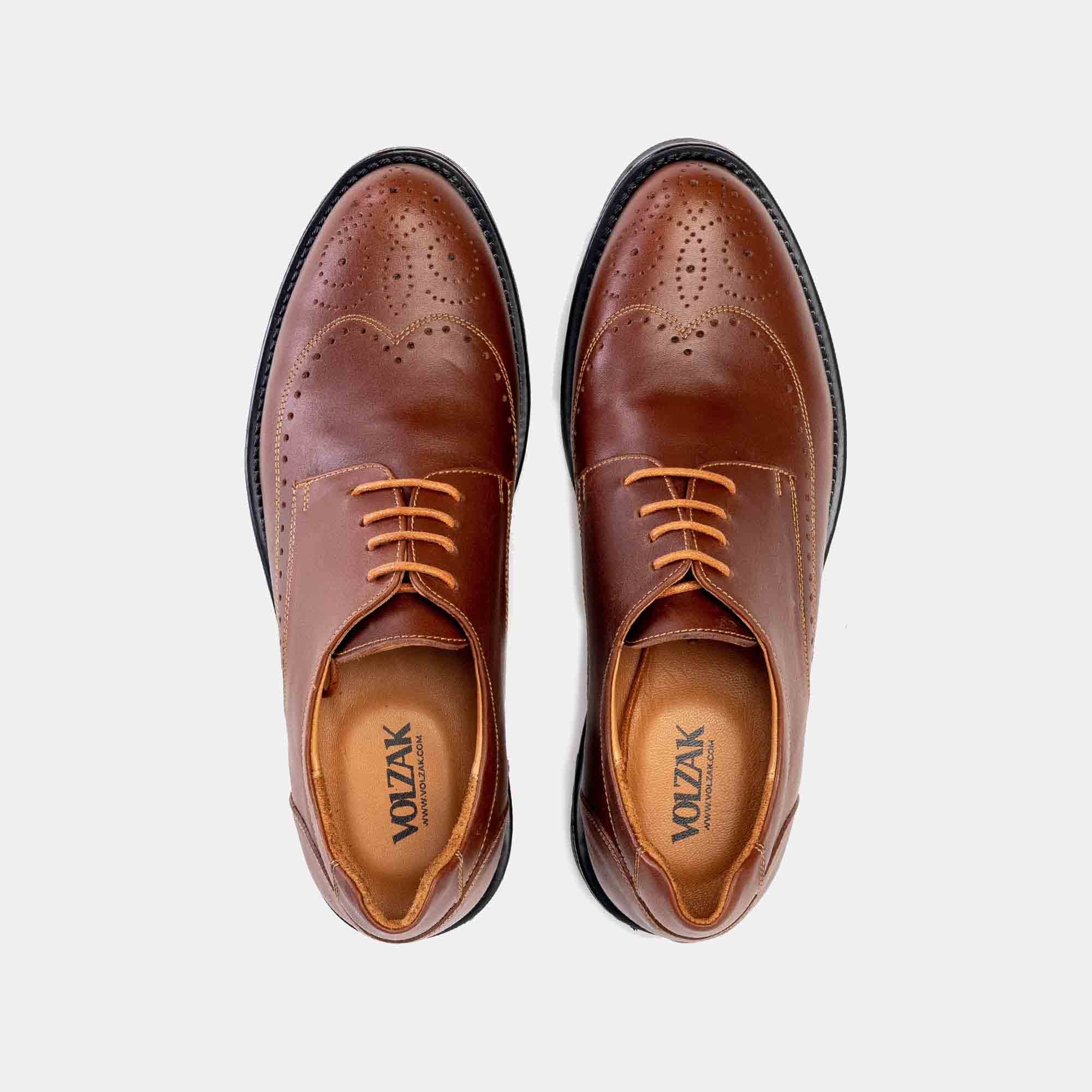 Volzak 2193 Camel Leather Shoe