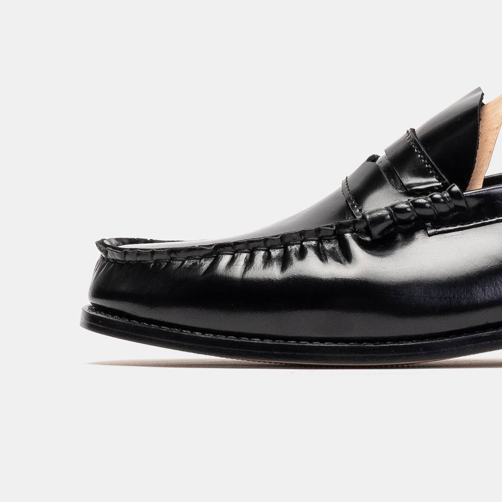 Volzak 315 Mocassin penny en cuir Démasquable Noir
