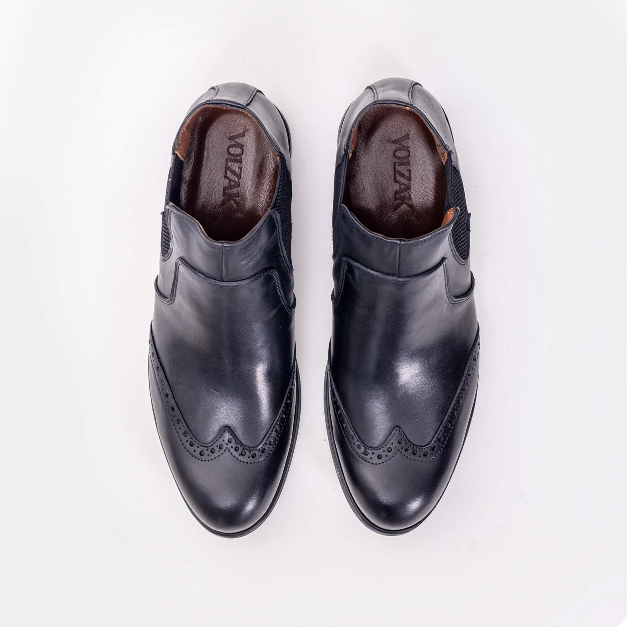 Volzak 5101 Black Leather Ankle Boot