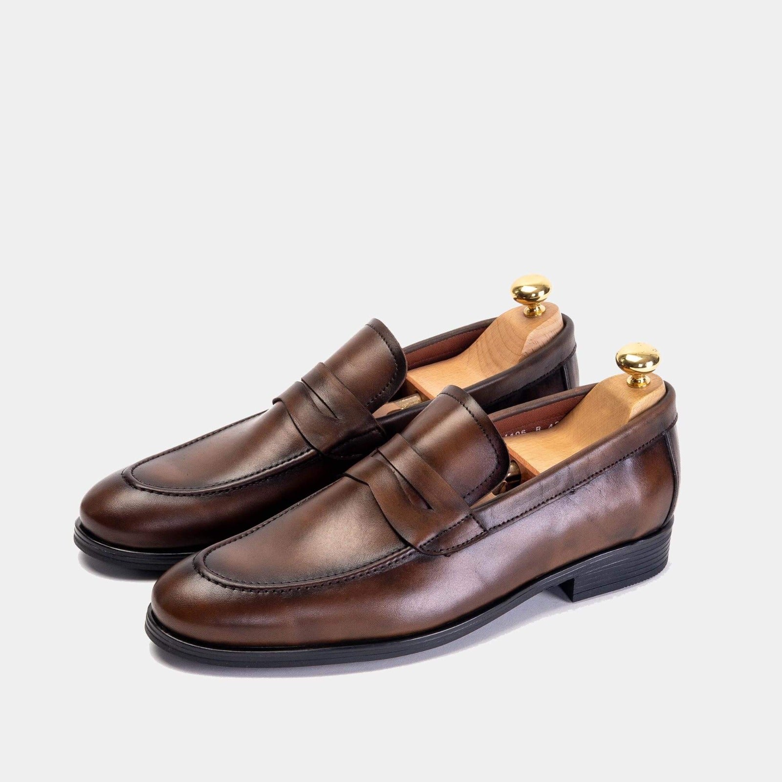 Volzak 5106 Chaussure cuir Marron Vintage