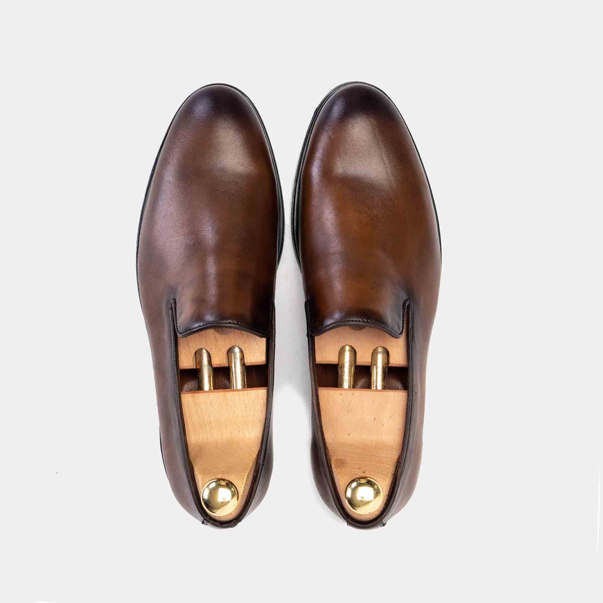 Volzak 5108 Chaussure cuir Marron Vintage