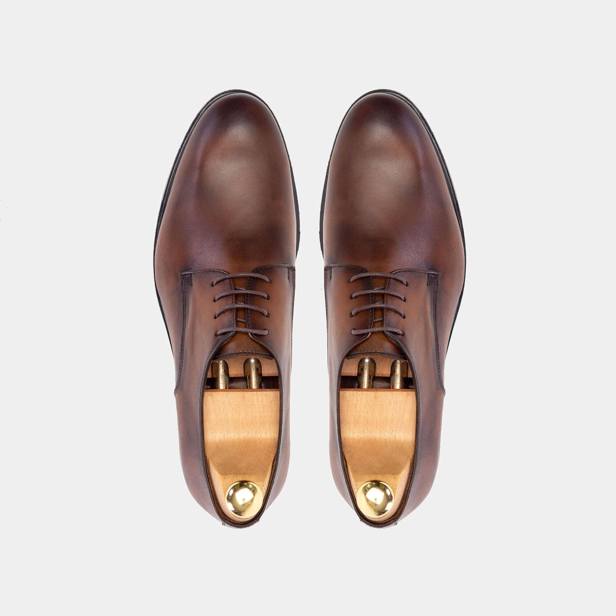 Volzak 5122 Chaussure cuir Marron vintage