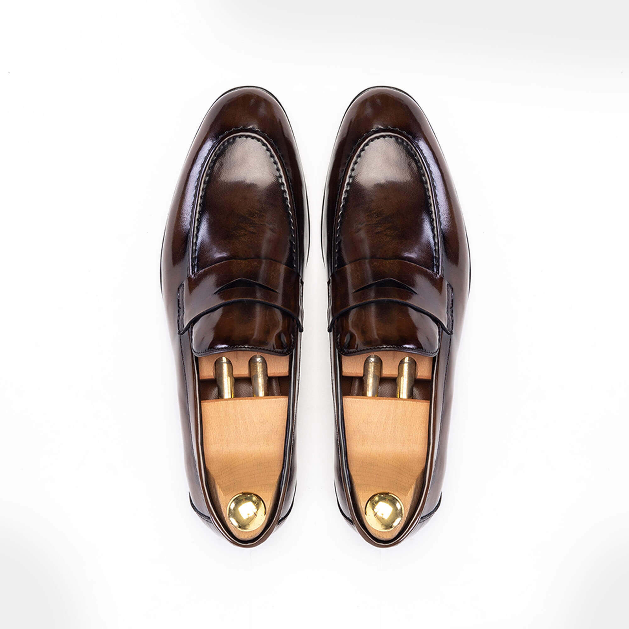 Volzak 5123 Chaussure cuir Démasquable Marron vintage