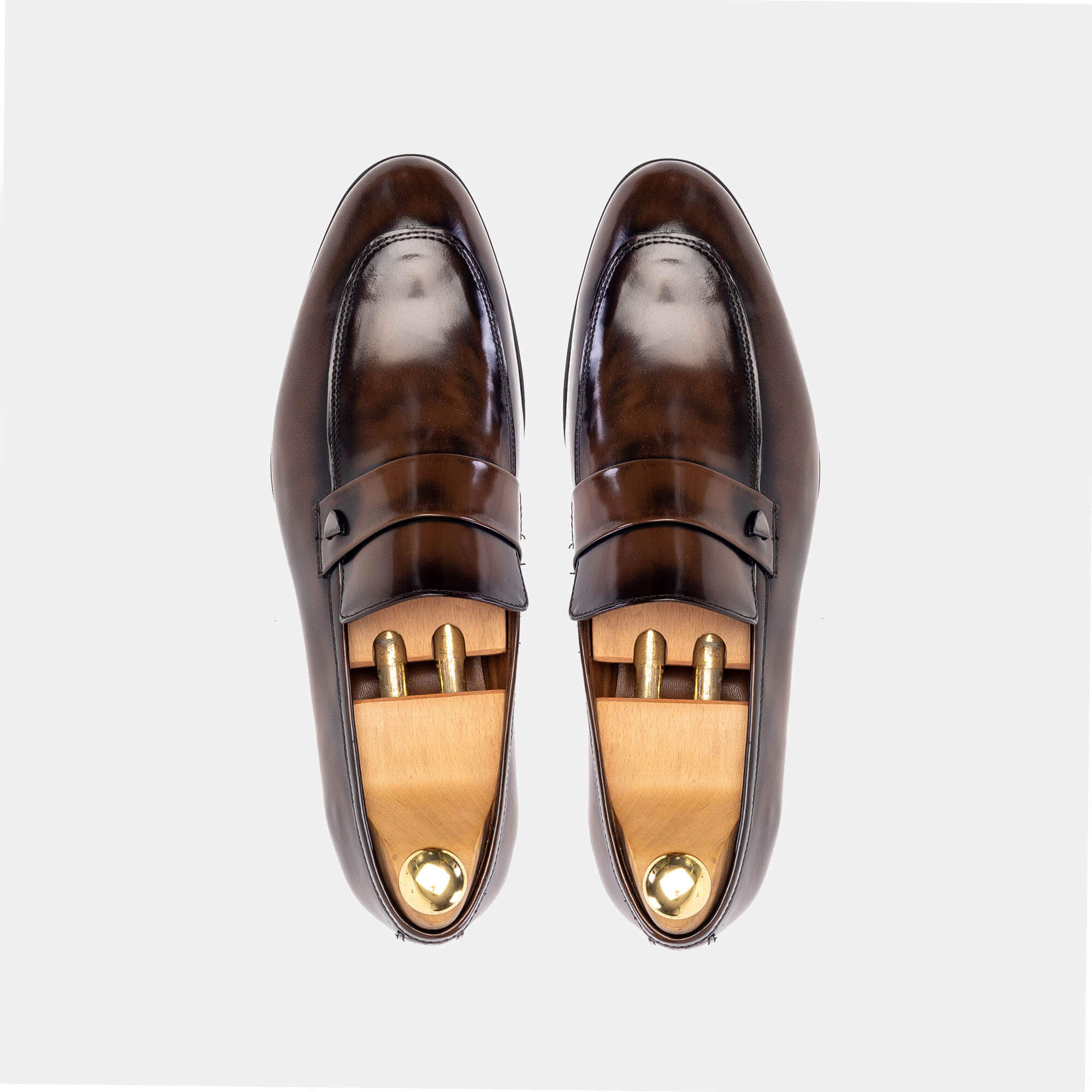 Volzak 5126 Chaussure cuir Démasquable Marron vintage