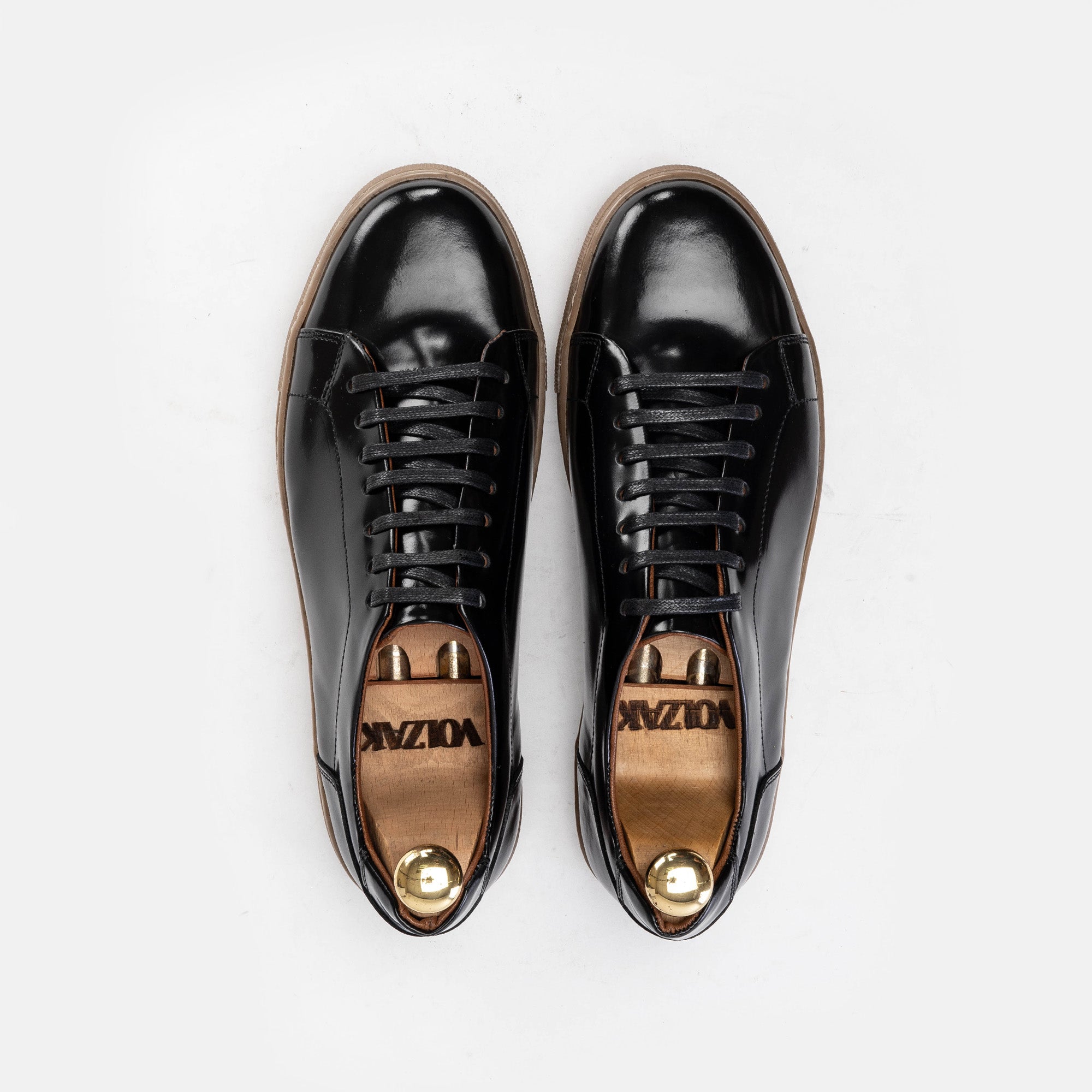 Volzak 5150 Black Detachable Leather Sneakers