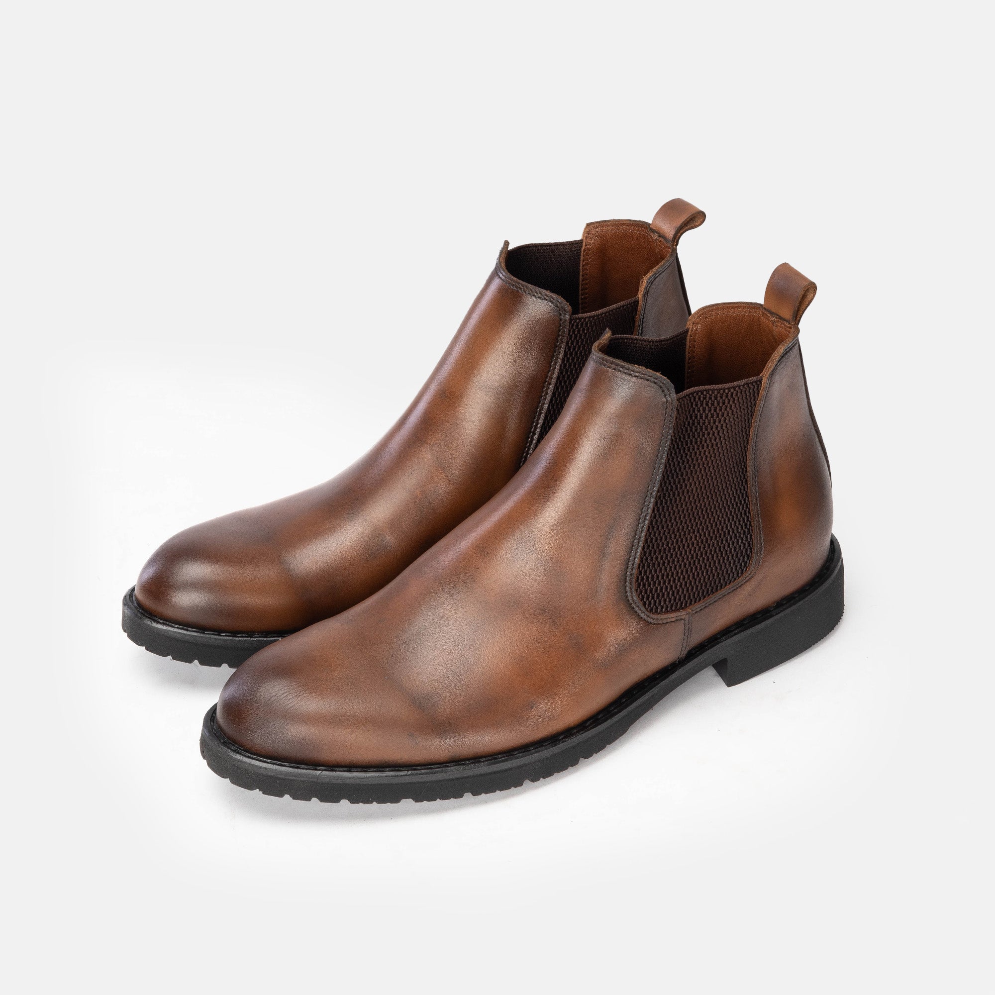 Volzak 5151 Bottine en cuir Marron Vintage