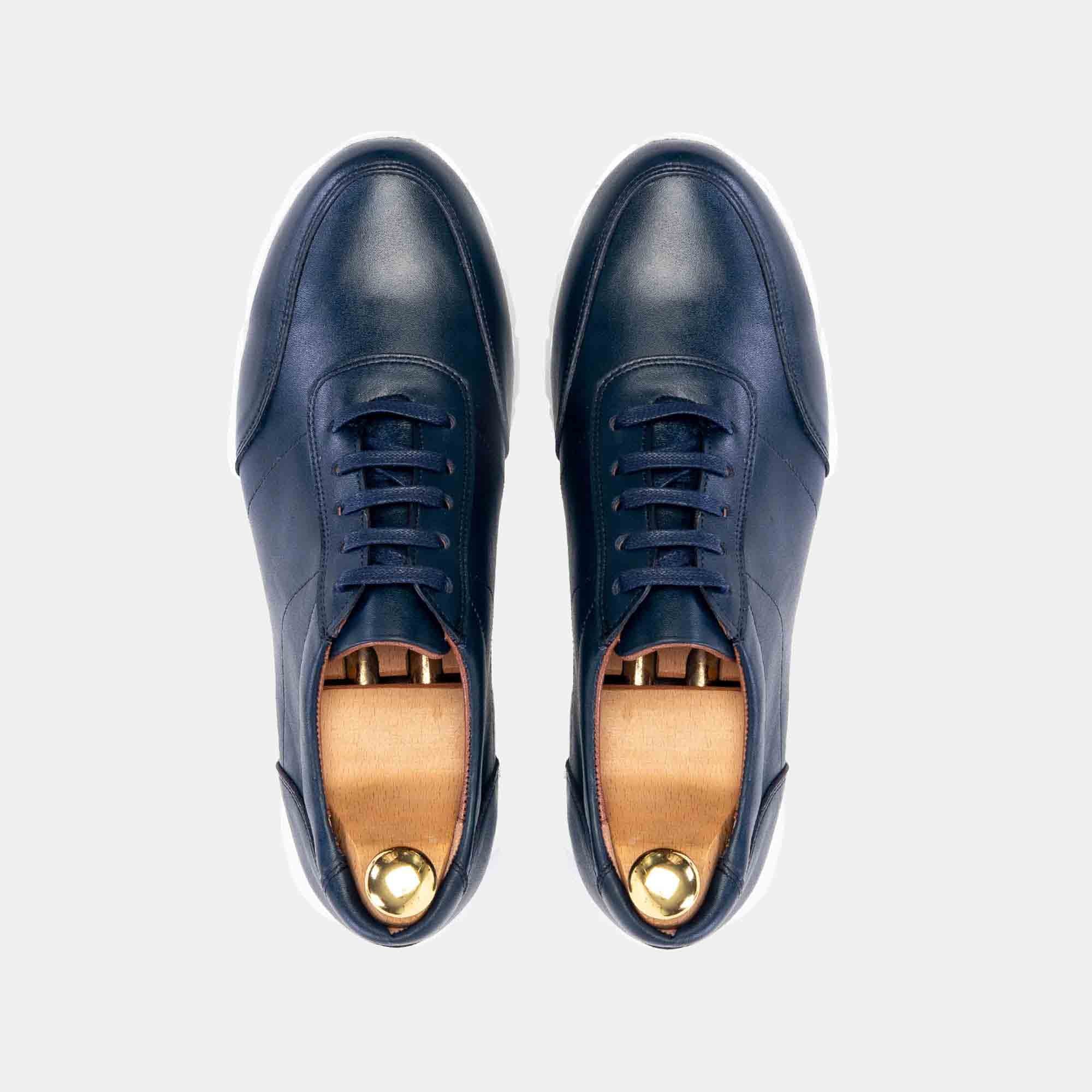 Volzak 6028 Basket en cuir Bleu