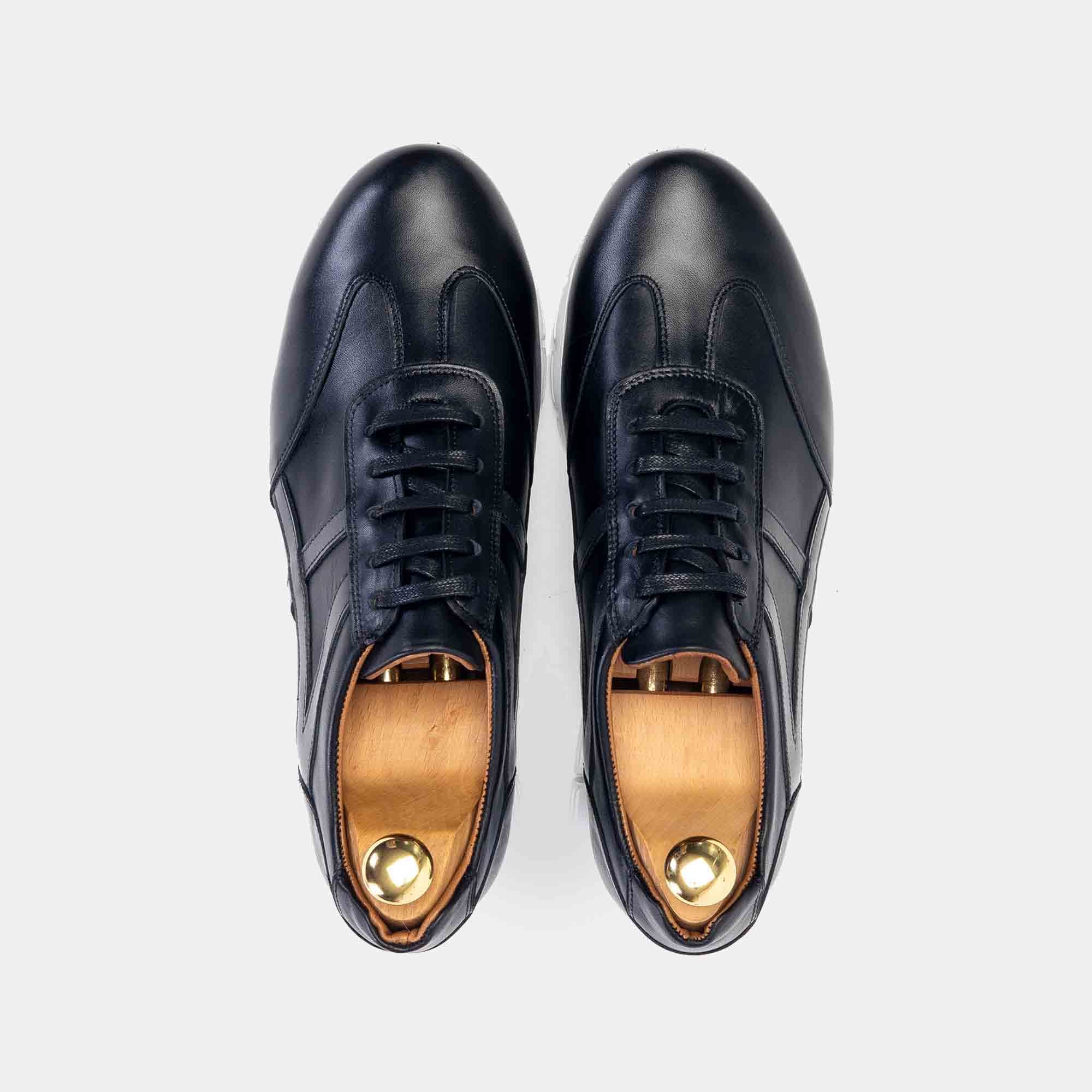Volzak 6107 Basket en cuir Noir