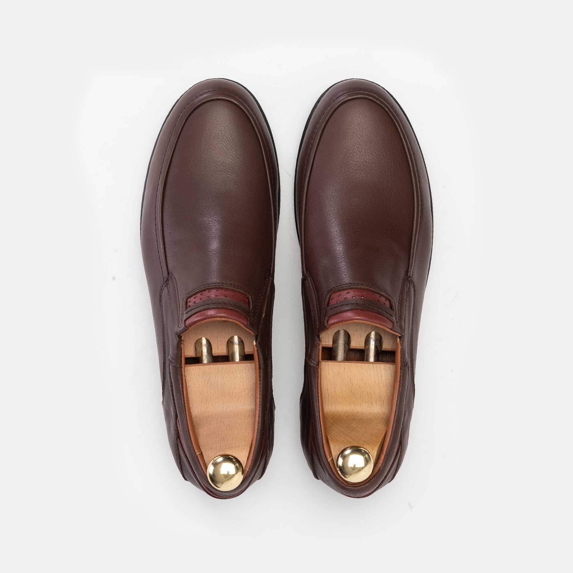 Volzak 726 chaussure en cuir marron