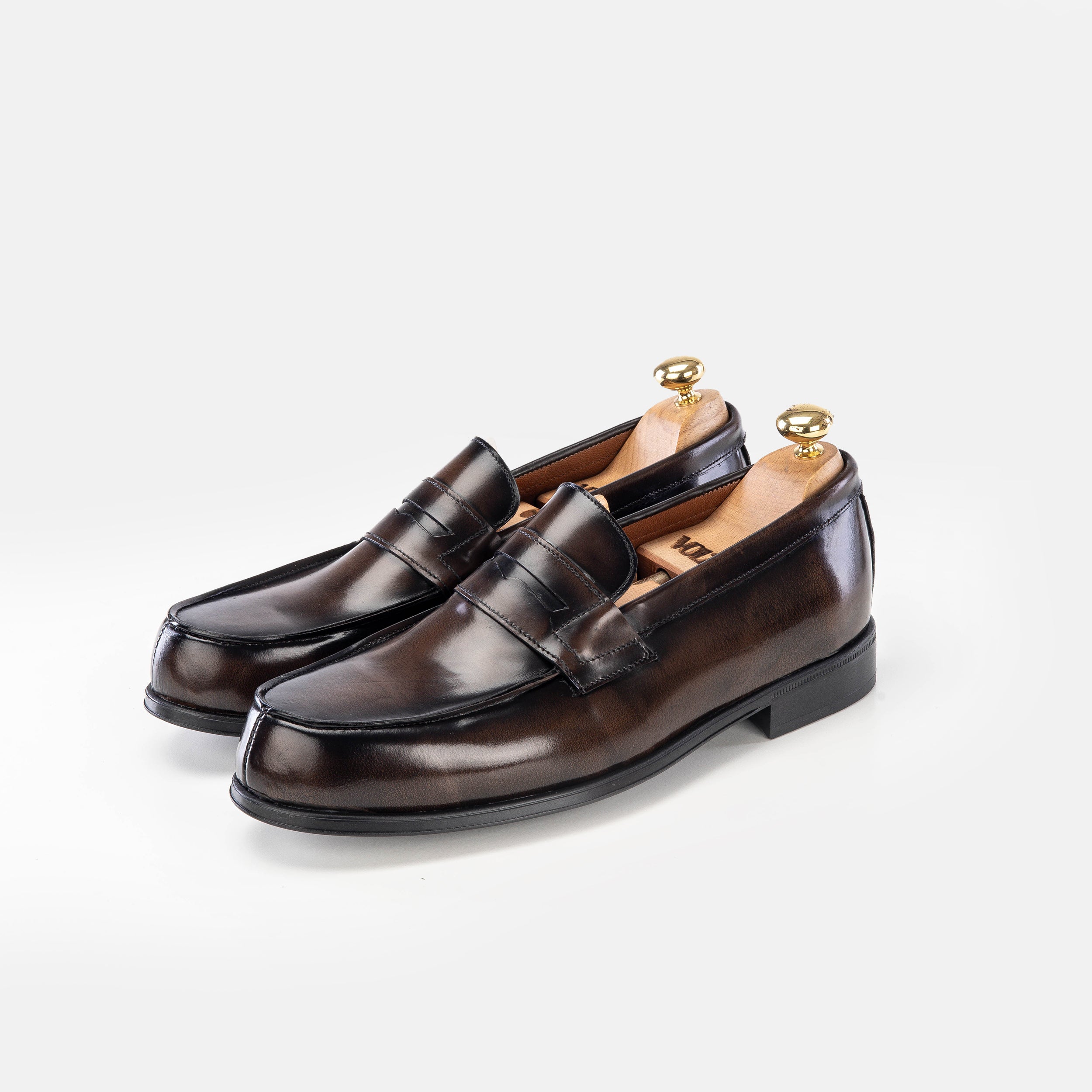 Volzak 5157 mocassin en cuir démasquable marron
