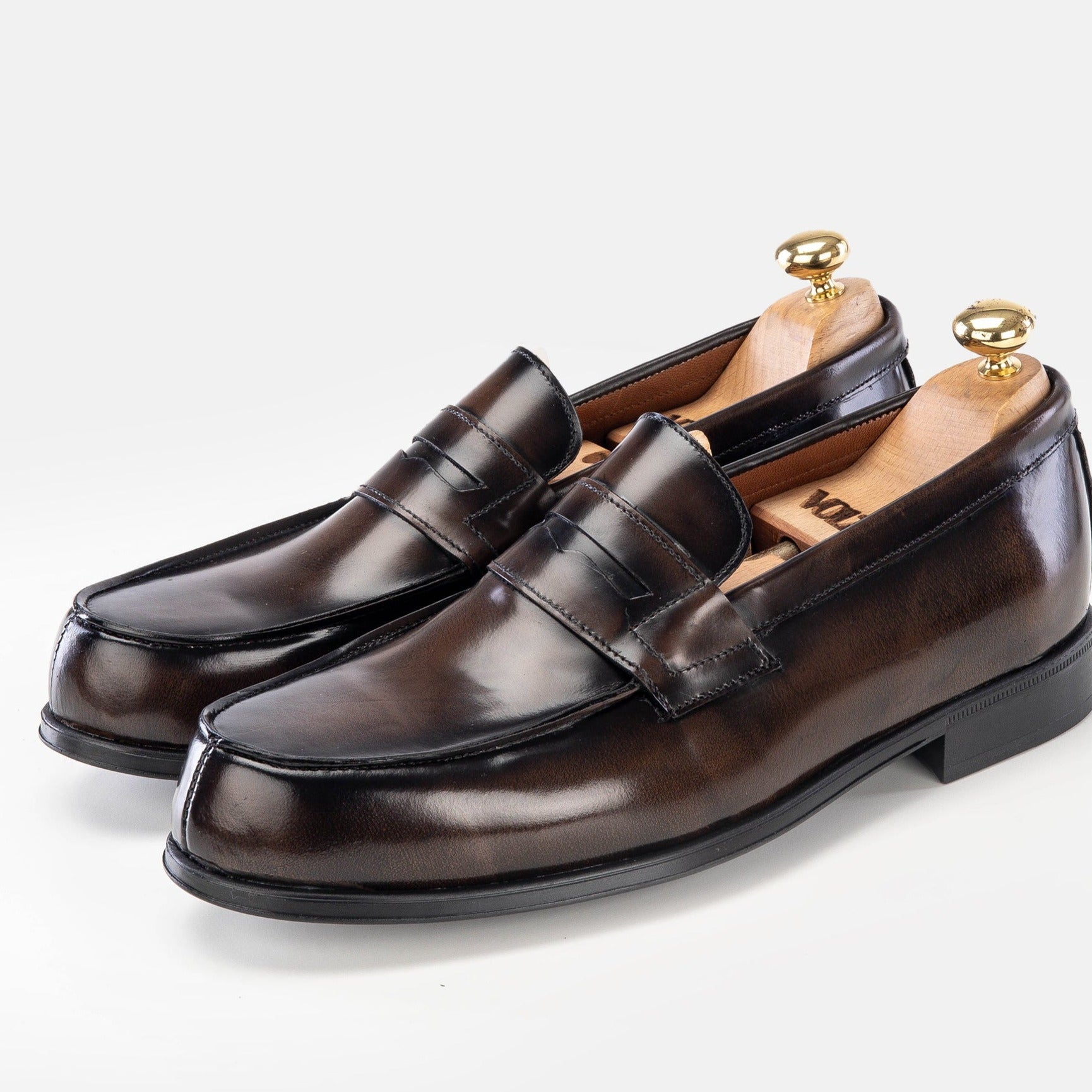 Volzak 5157 mocassin en cuir démasquable marron