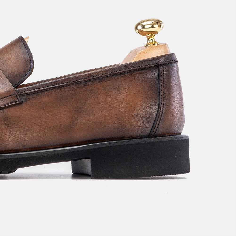 Volzak 5164 vintage brown leather shoe