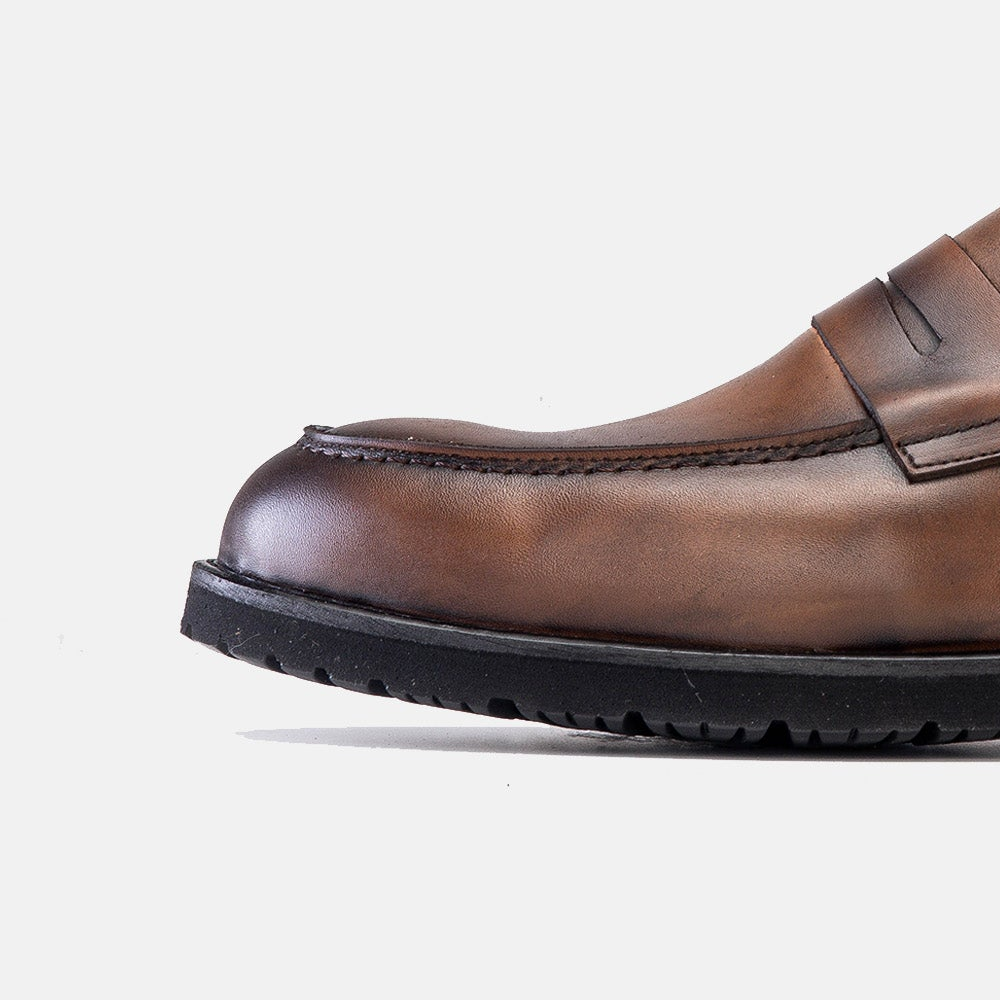 Volzak 5164 vintage brown leather shoe