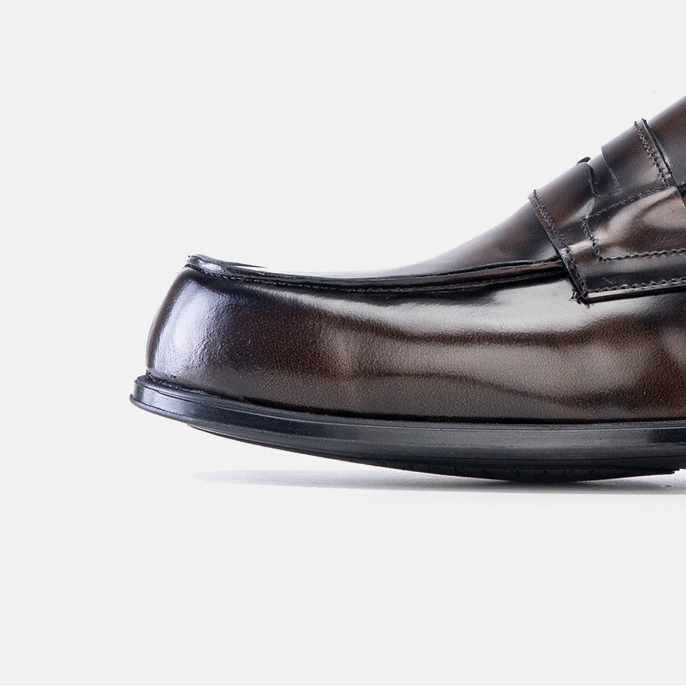 Volzak 5157 mocassin en cuir démasquable marron