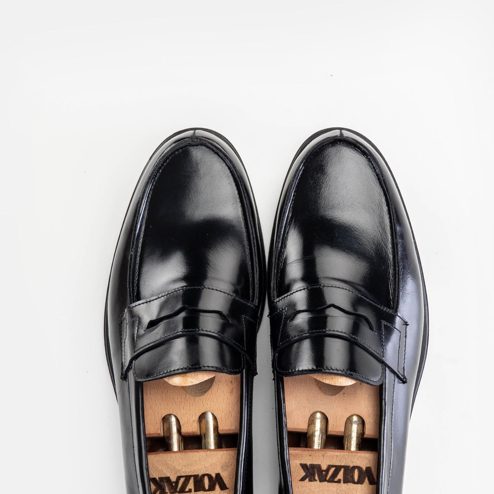 Volzak 5157 mocassin en cuir démasquable noir