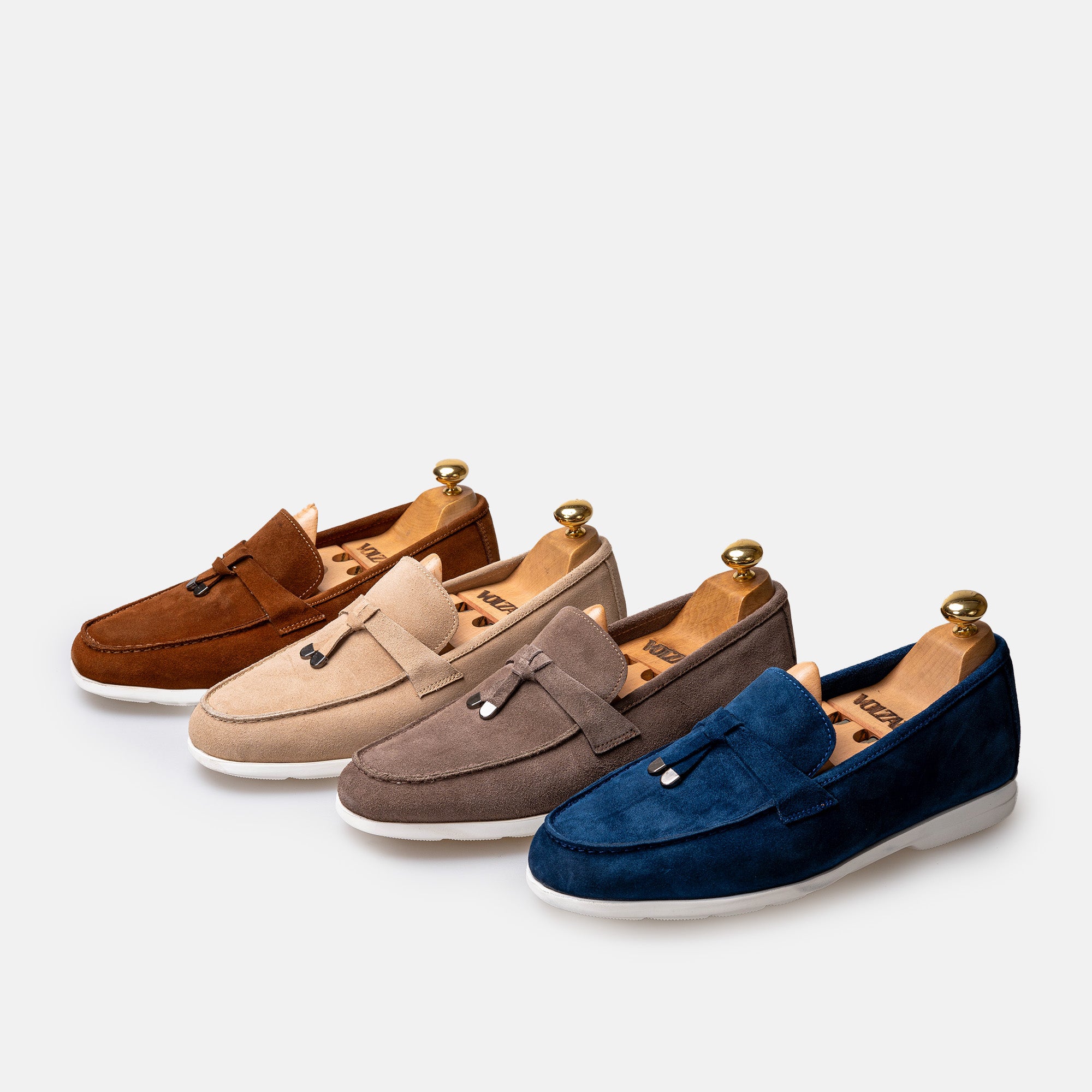 Volzak 3062 Mocassin en daim Taupe