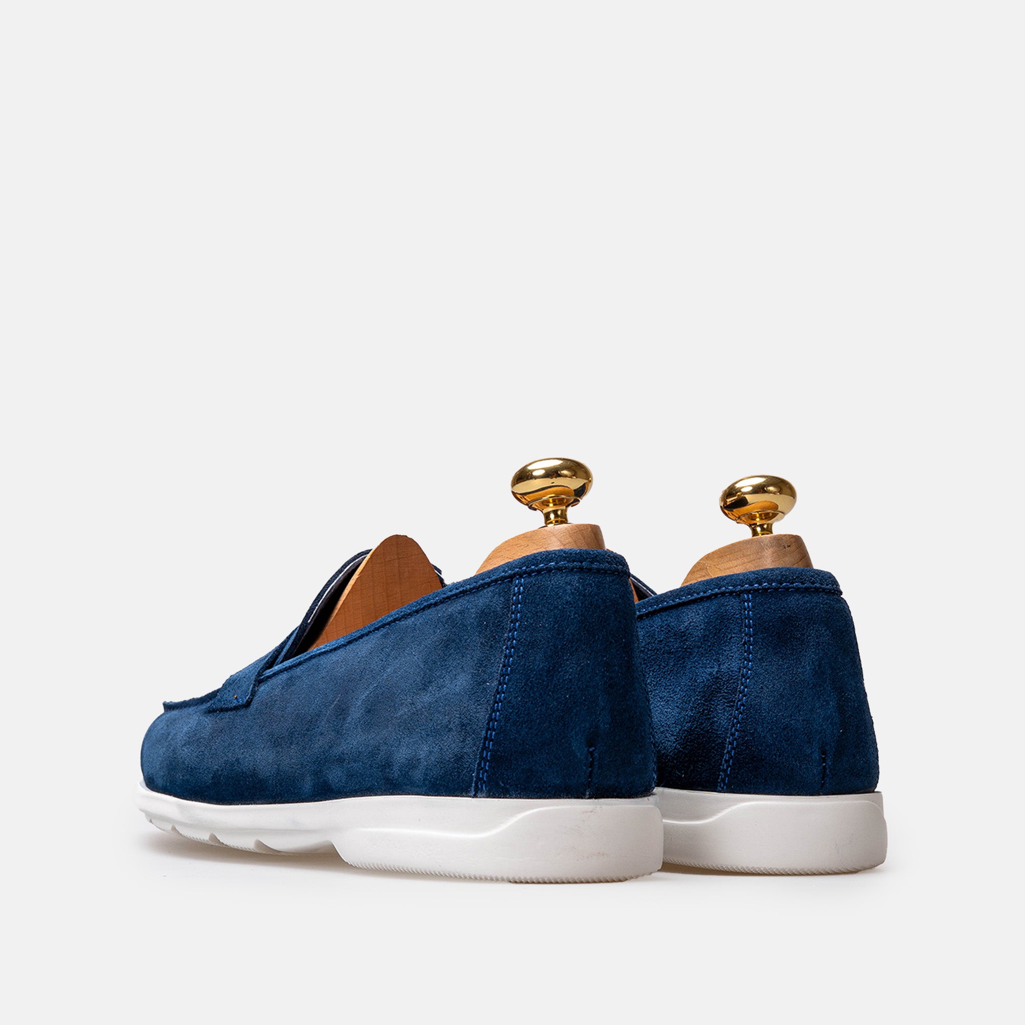 Volzak 3062 Mocassin en daim Bleu