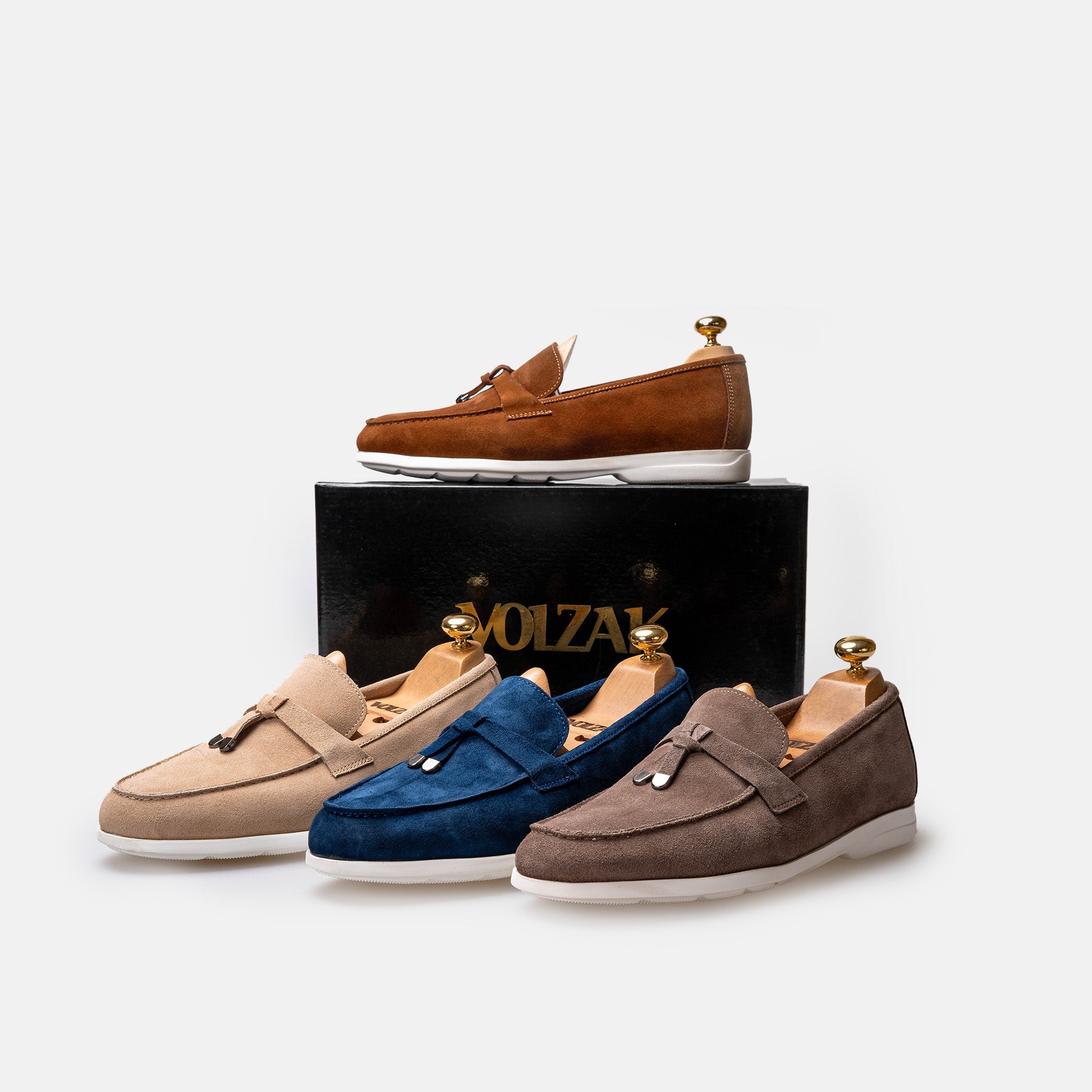 Volzak 3062 Suede Moccasin Blue