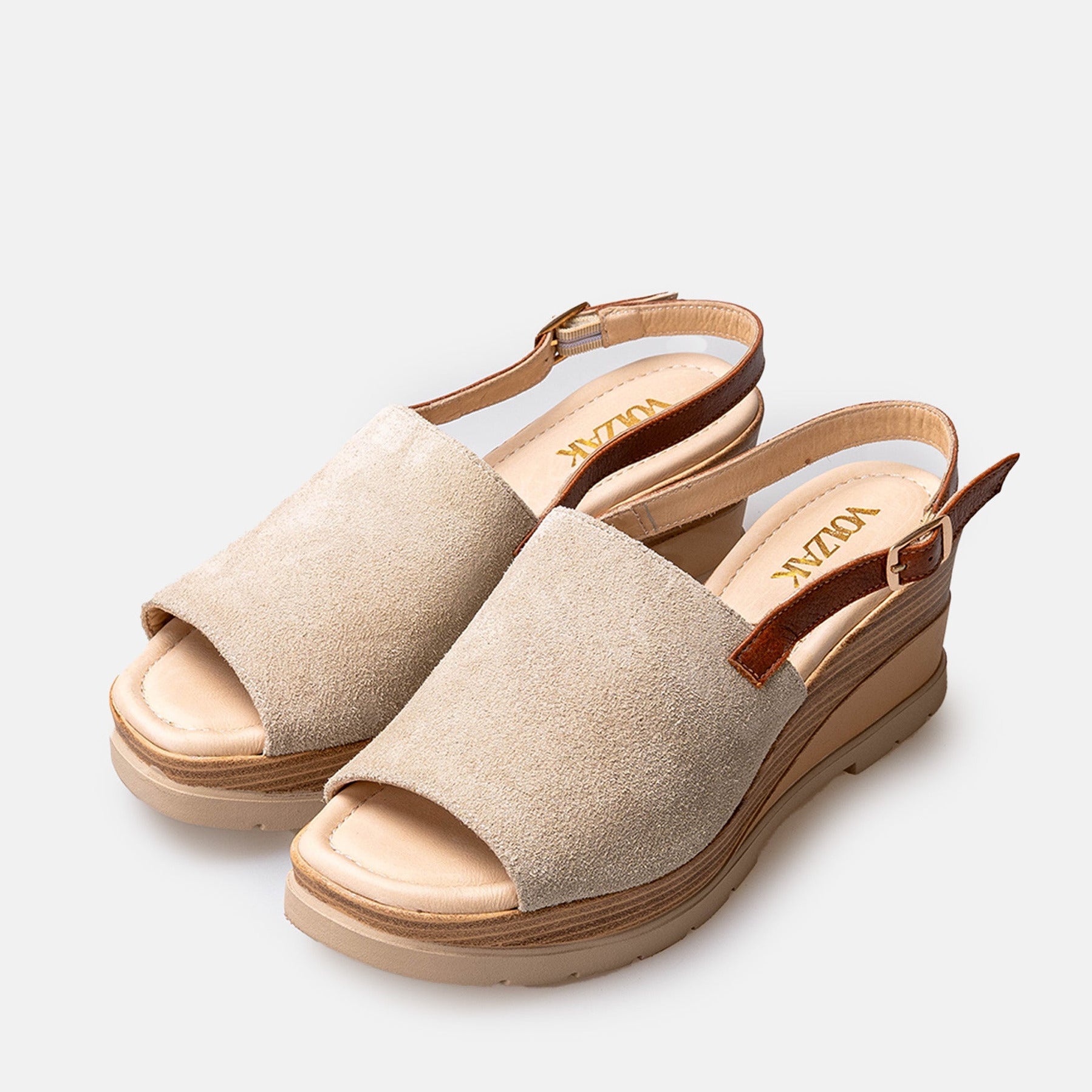 Volzak 5010 Suede sandal Beige