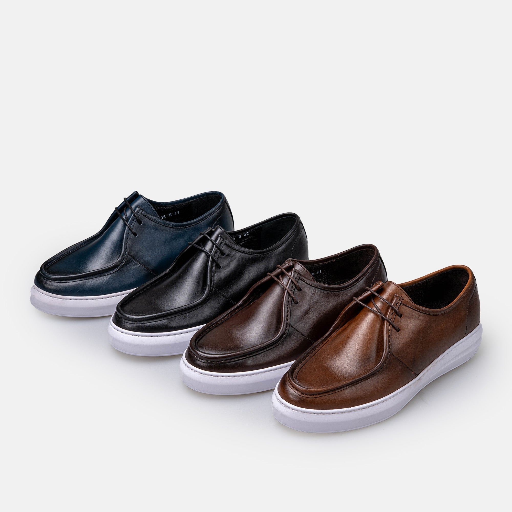 Volzak 5418 basket en cuir Marron