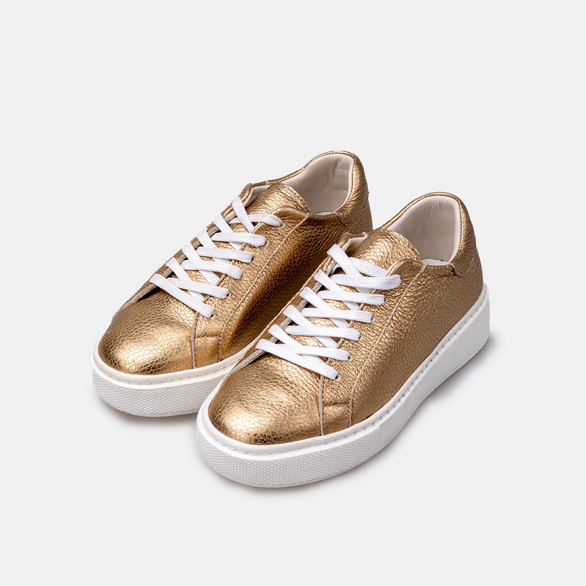 Volzak 2526 Basket en cuir Bronze