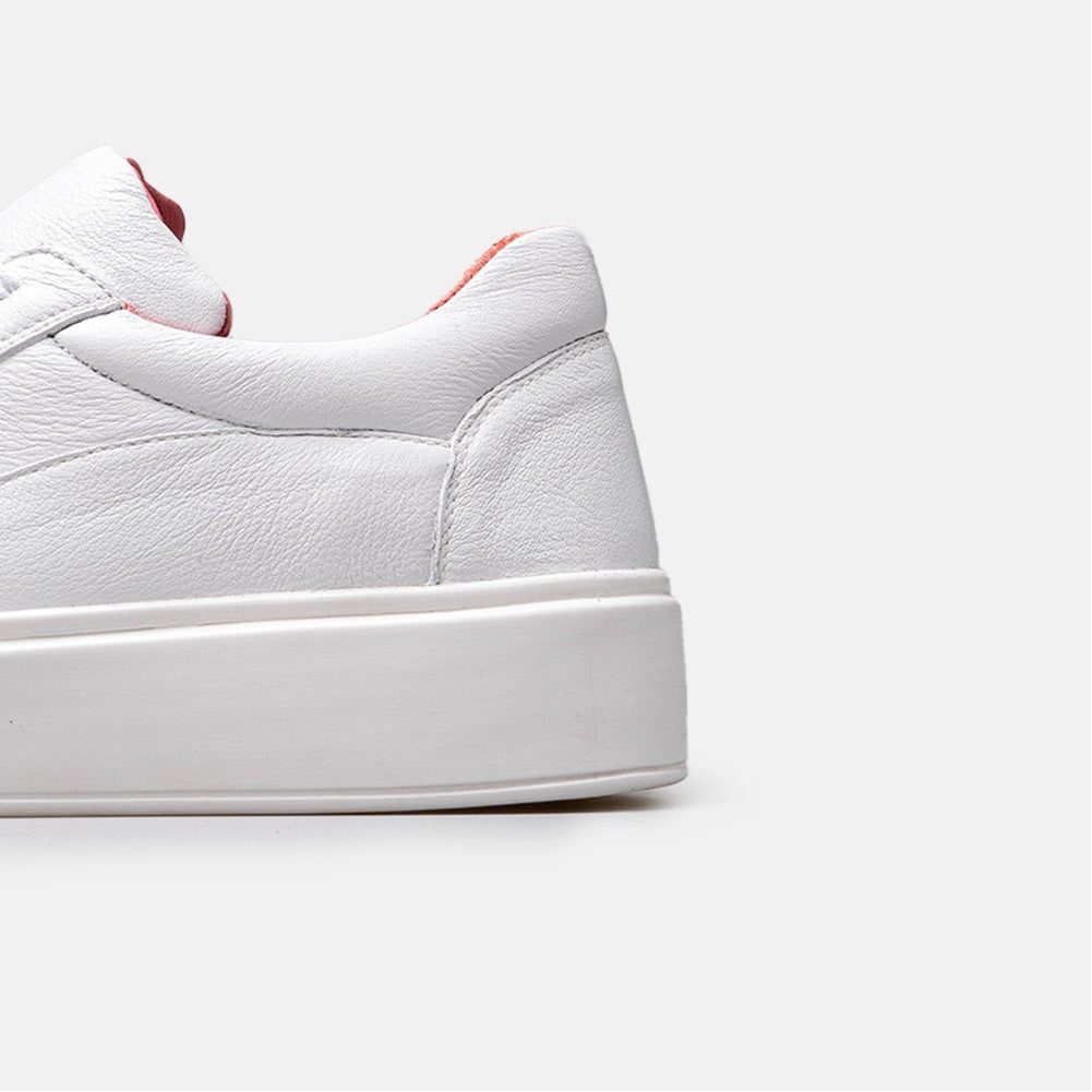 Volzak 2037 Basket en cuir Blanc