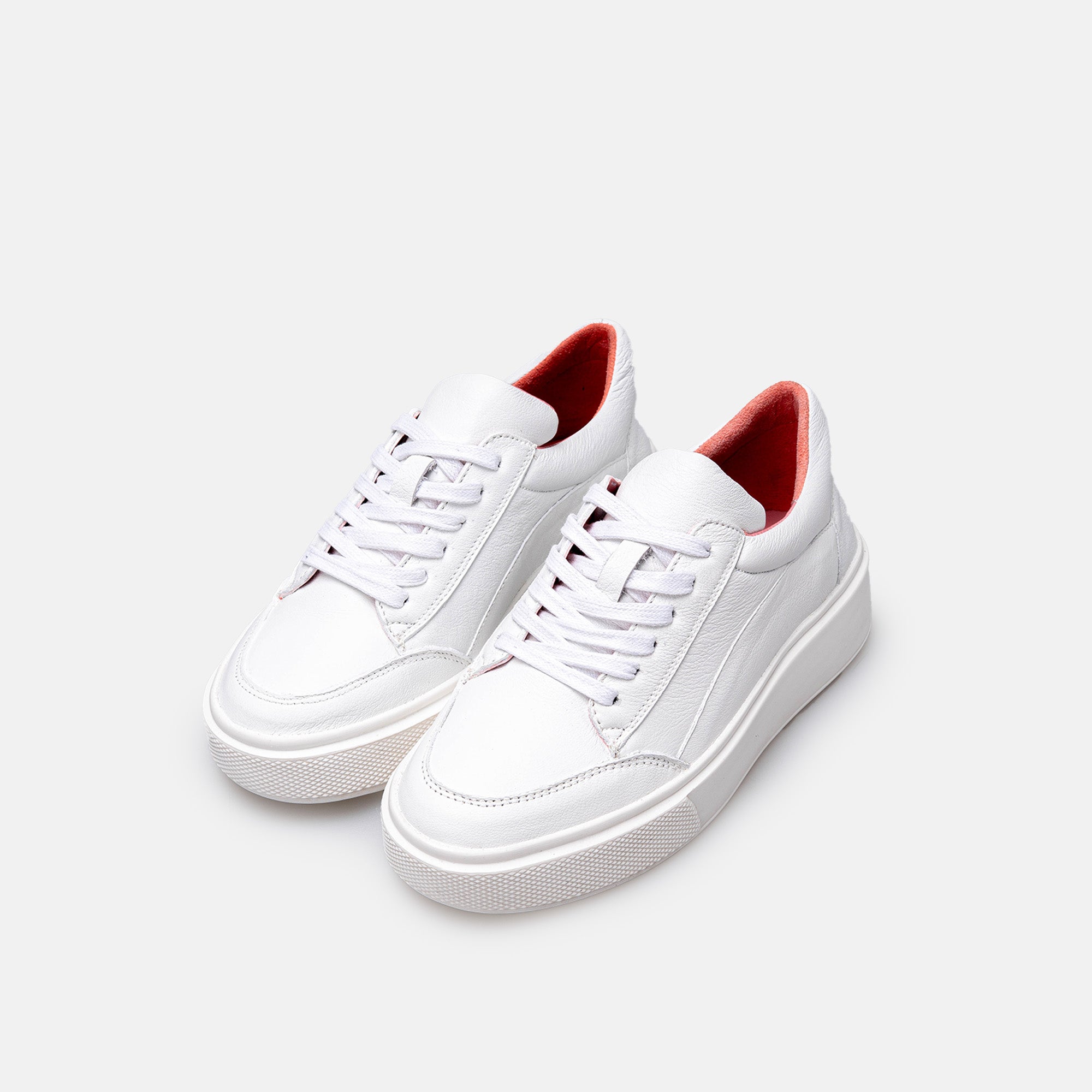 Volzak 2037 Basket en cuir Blanc
