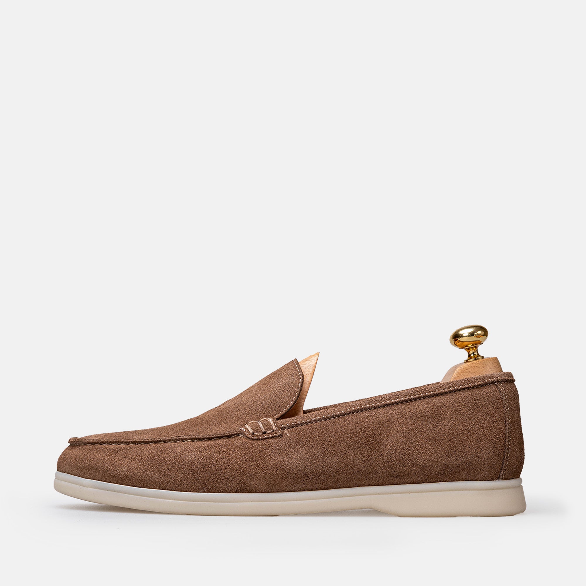 Volzak 3061 s Mocassin en daim Taupe