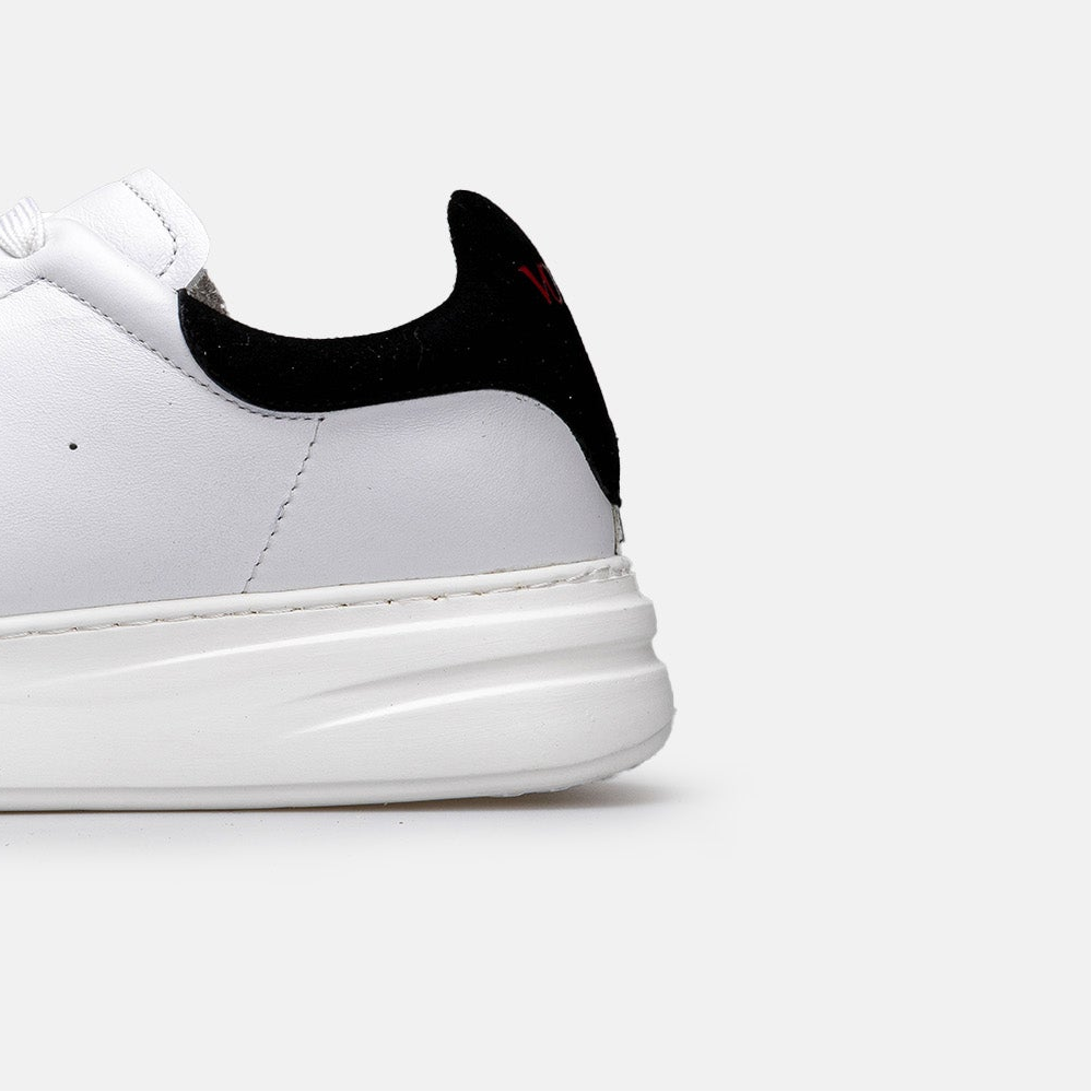 Volzak 3001 Basket en cuir Blanc Noir