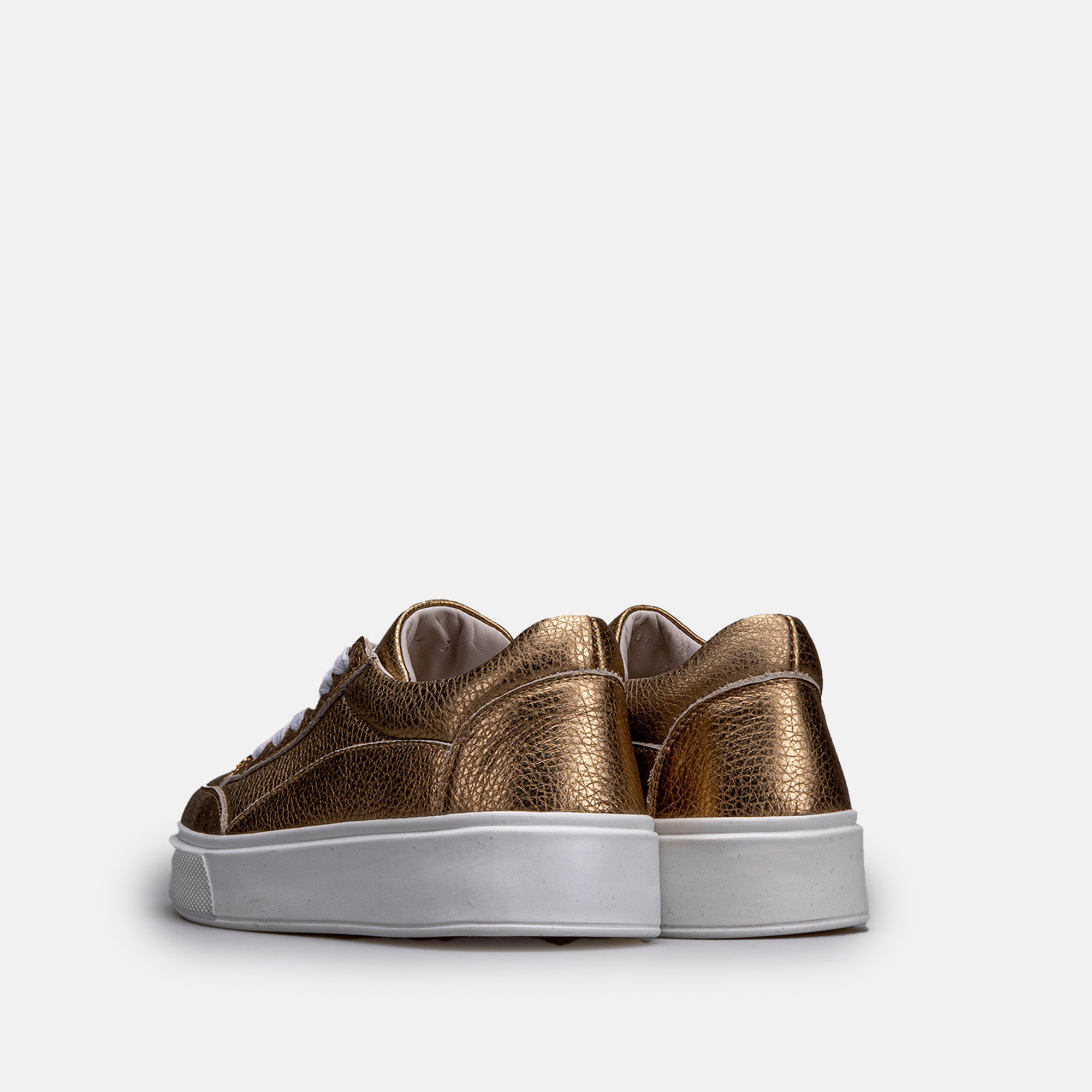 Volzak 2037 Basket en cuir Bronze