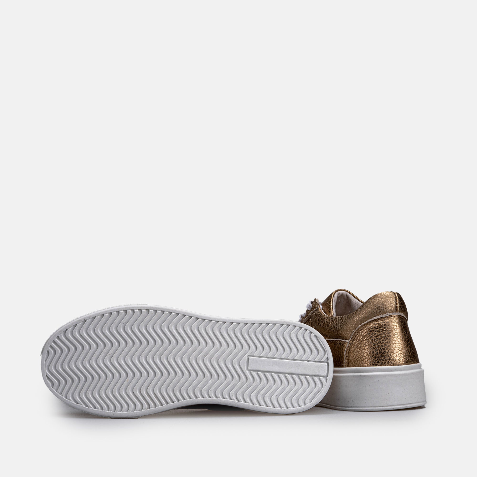 Volzak 2037 Basket en cuir Bronze