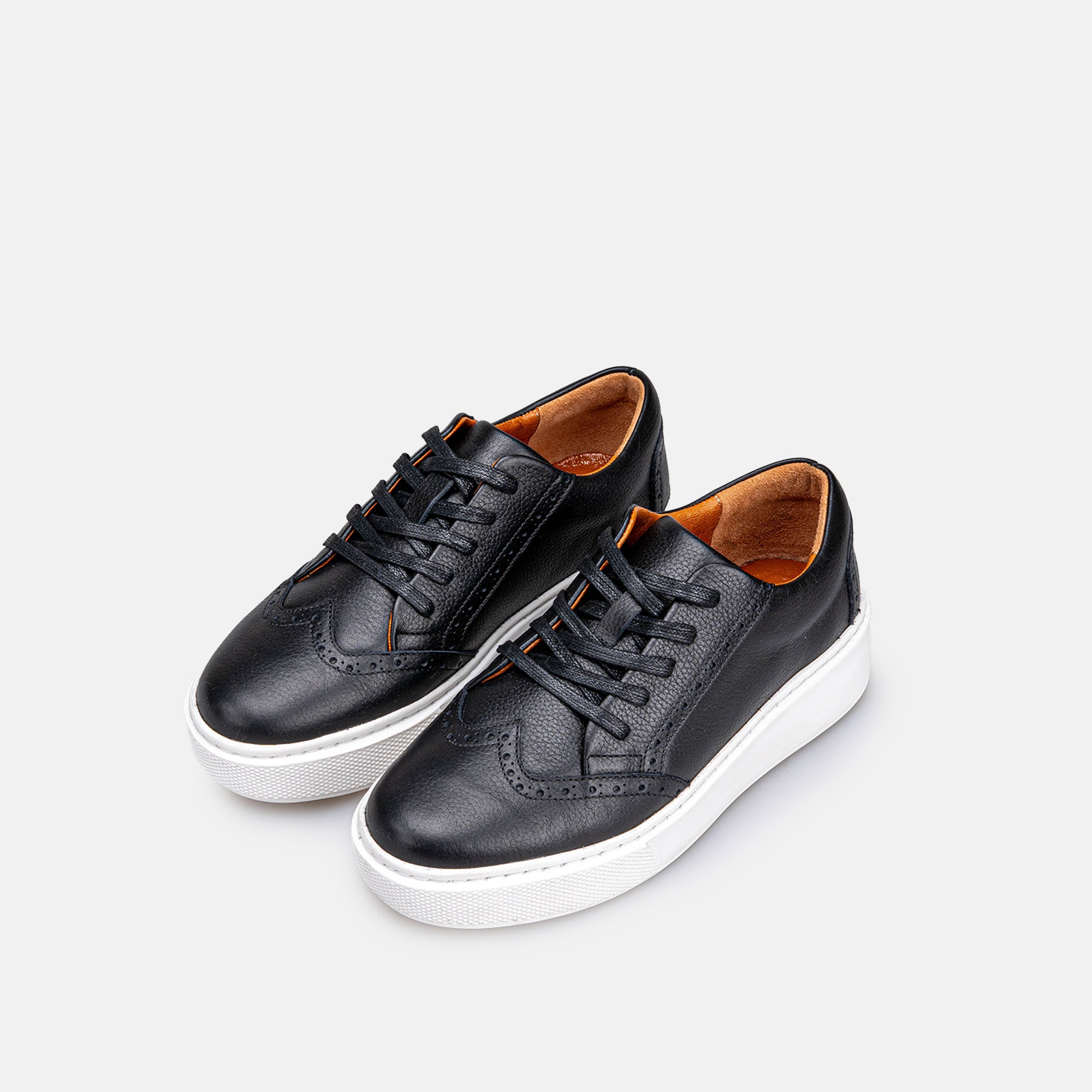 Volzak 777 Basket en cuir Noir
