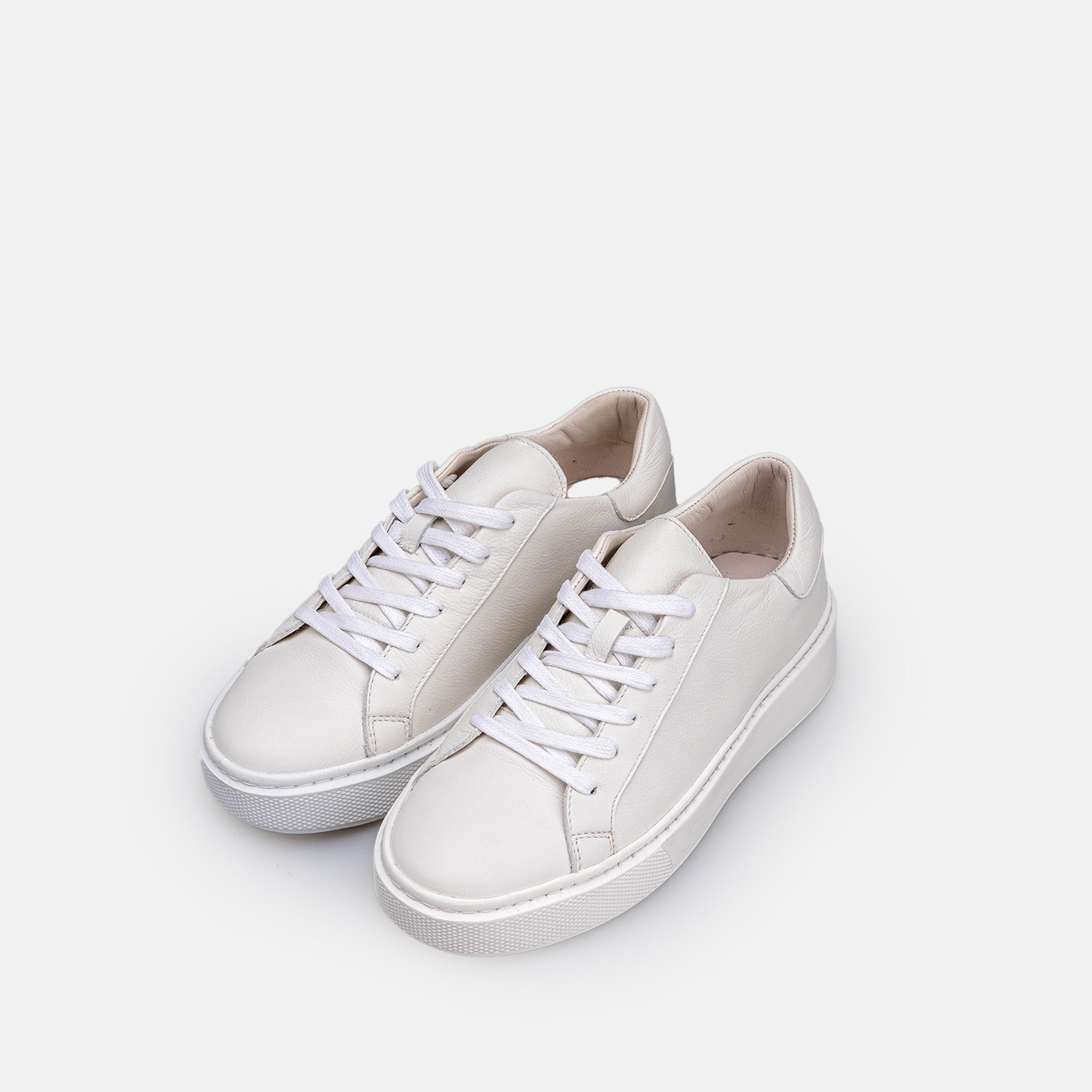 Volzak 2526 Basket en cuir Blanc