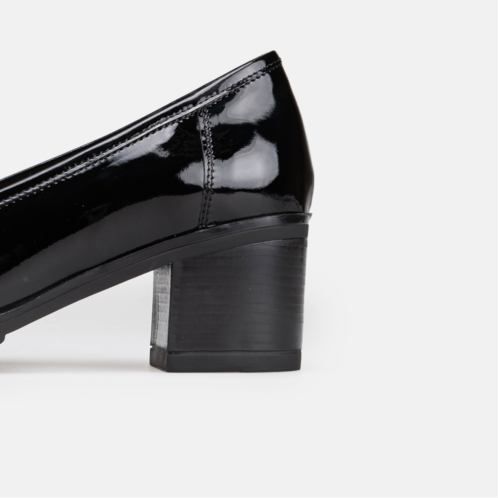 Volzak 806 chaussure en cuir noir vernis