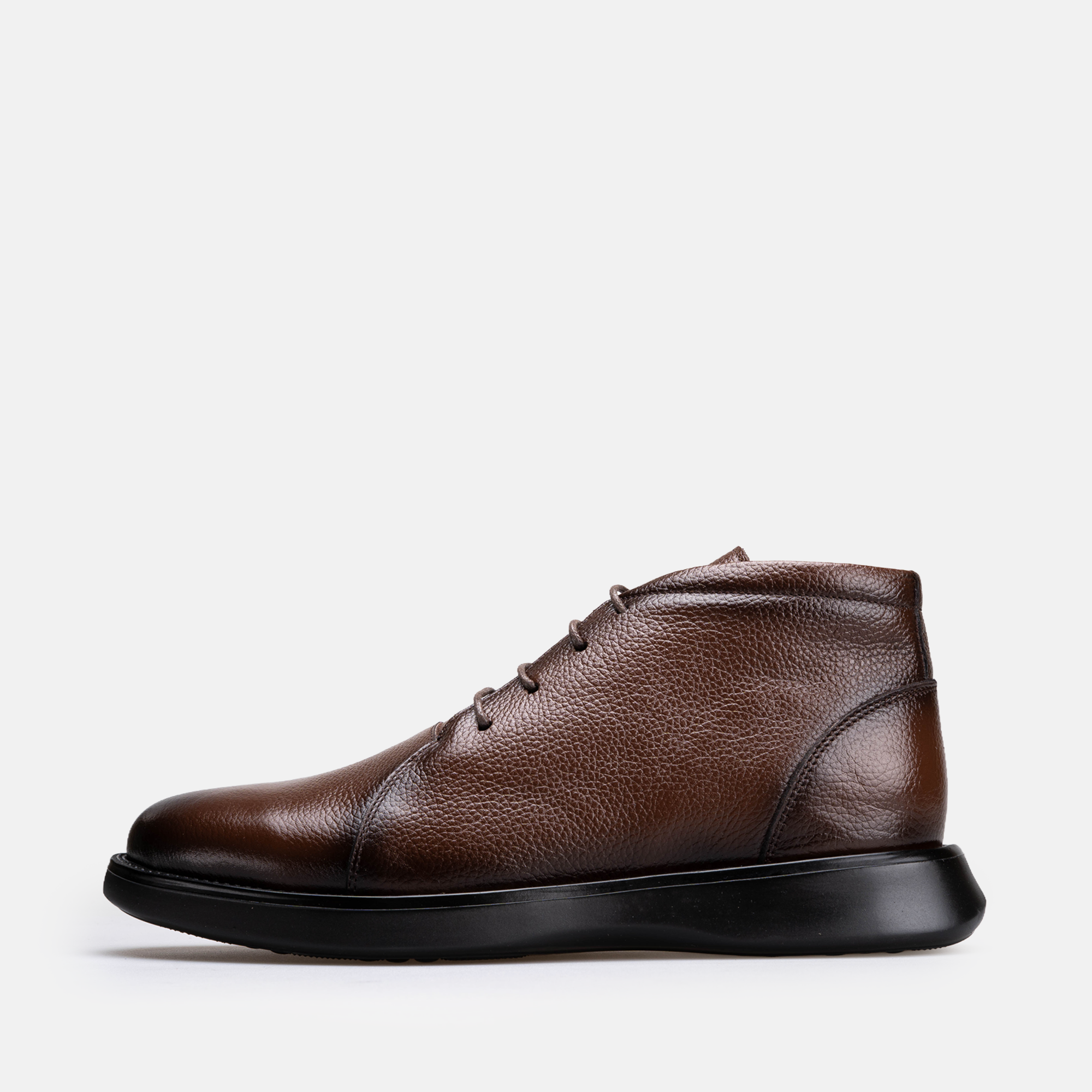 Volzak 5538 Bottine en cuir Marron Grainé