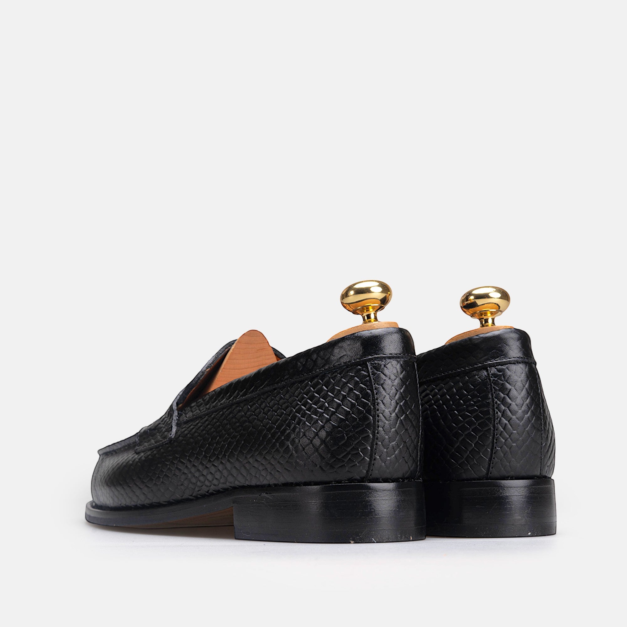Volzak 5533 chaussure en cuir Noir Croco