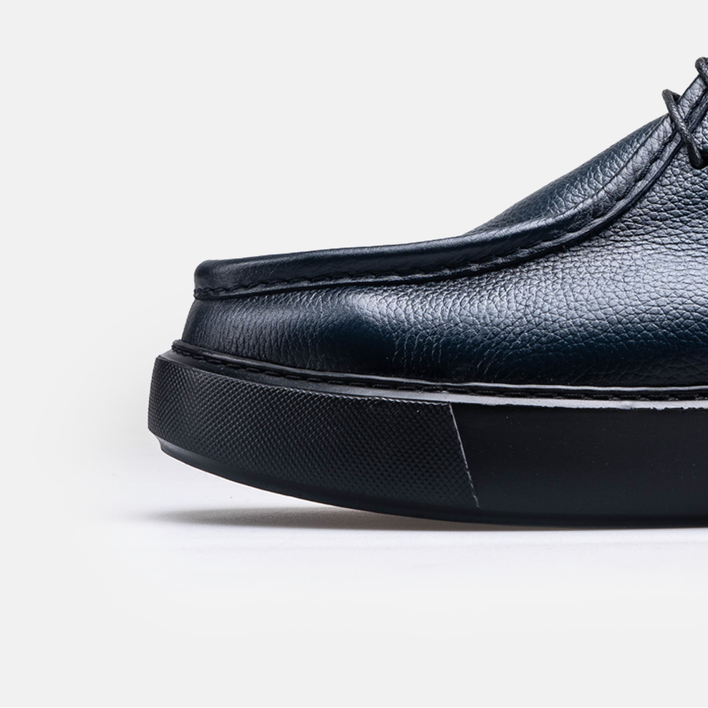 Volzak 5543 Bottine en cuir Bleu Grainé