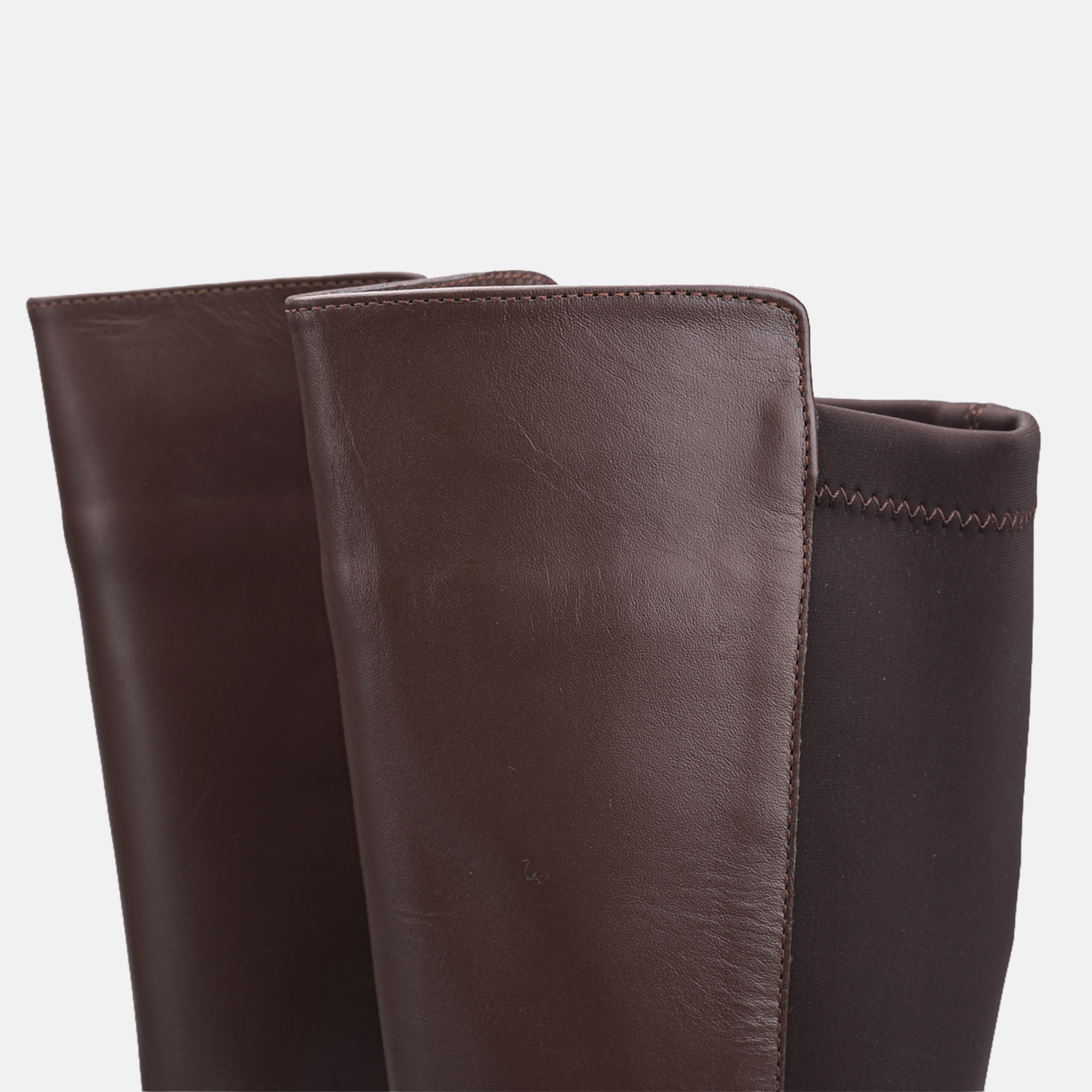 Volzak 4051 Botte genouillère en cuir Marron